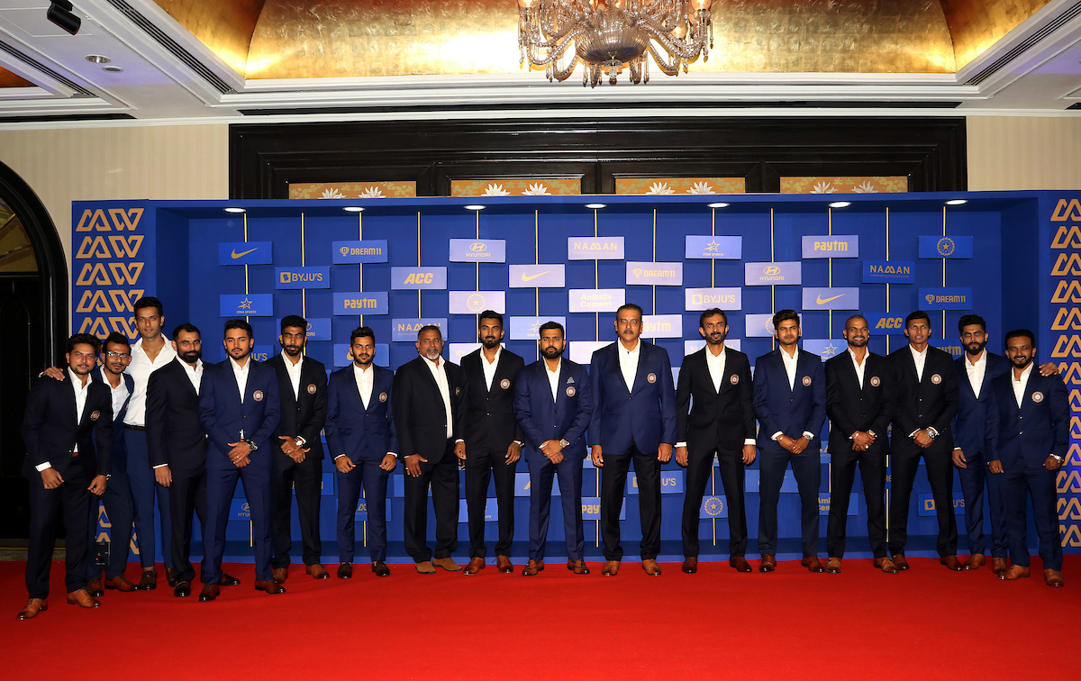 The Indian men's cricket team at the BCCI Awards in Mumbai on January 12. Photo courtesy: Twitter/@BCCI