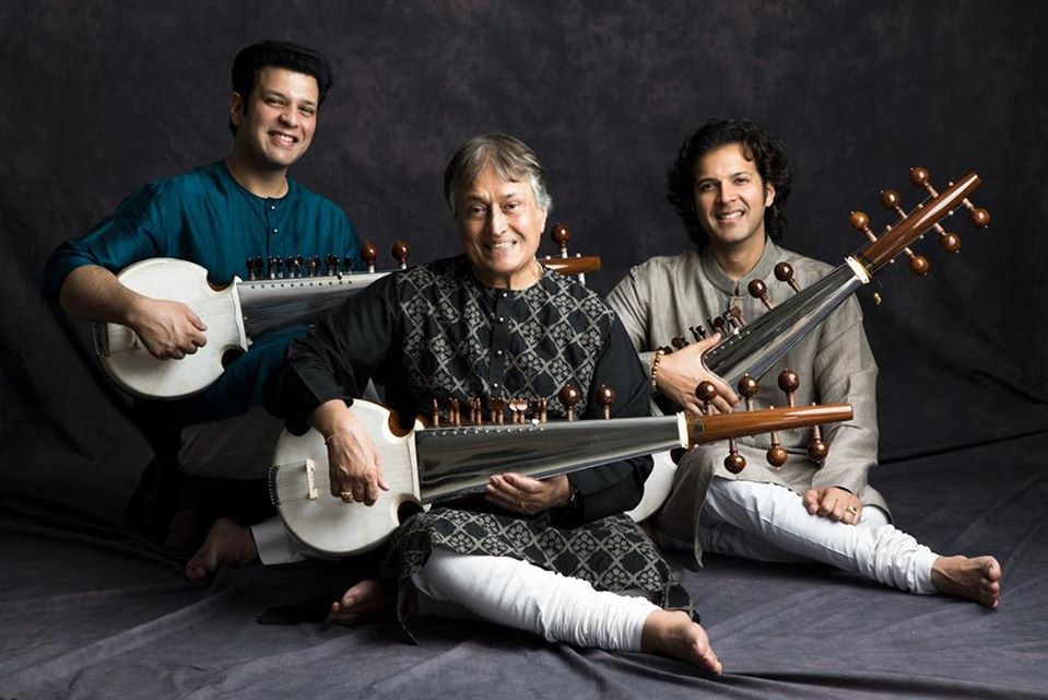 Legendary Indian classical musician Amjad Ali Khan, will be joined by his sons, Amaan Ali Bangash and Ayaan Ali Bangash for the concert with the Singapore Chinese Orchestra. Photo Courtesy: Indian High Commission, Singapore