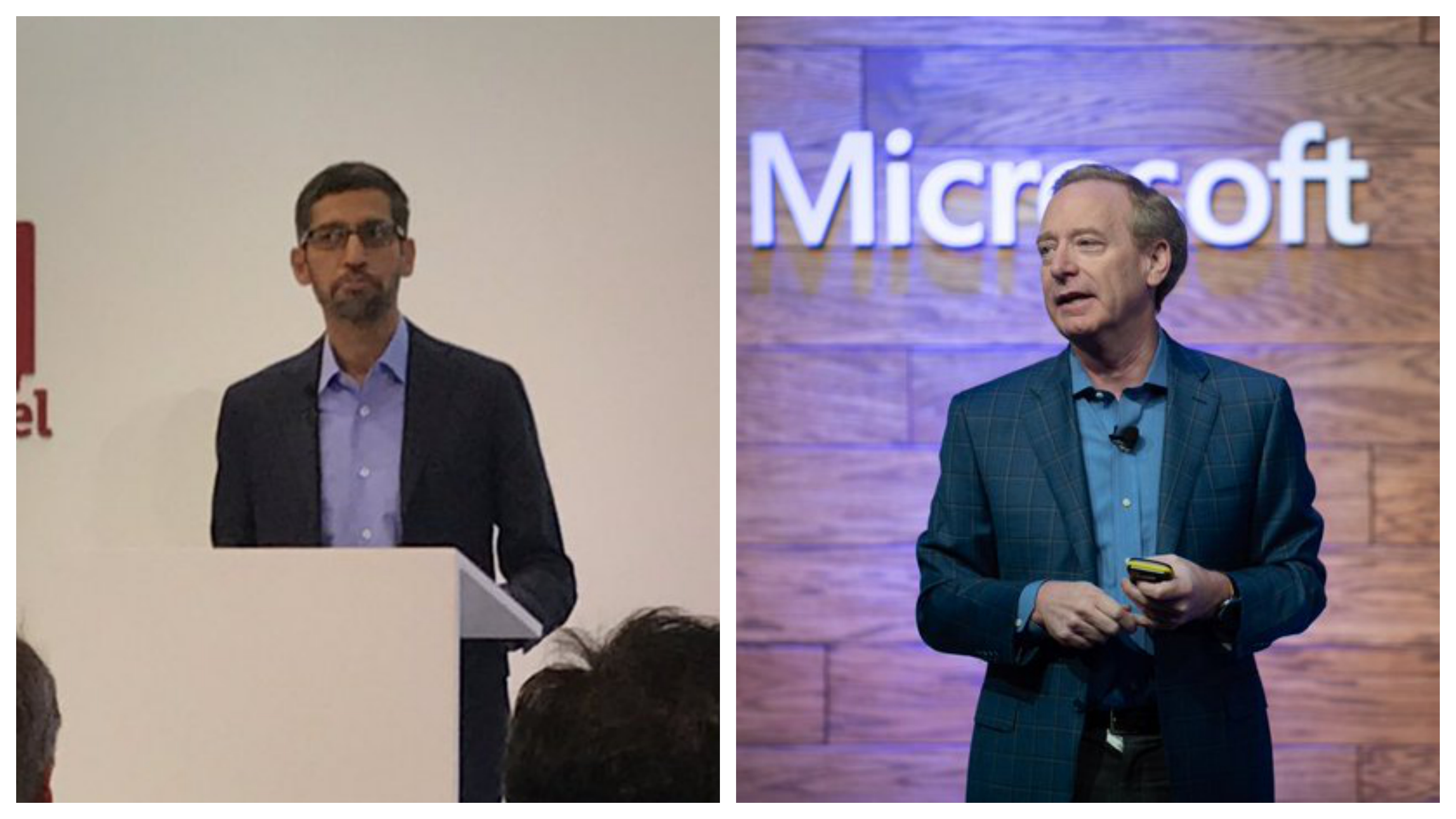 Microsoft and Google came down on opposite sides of the European Union proposal to temporarily ban facial-recognition technology. 