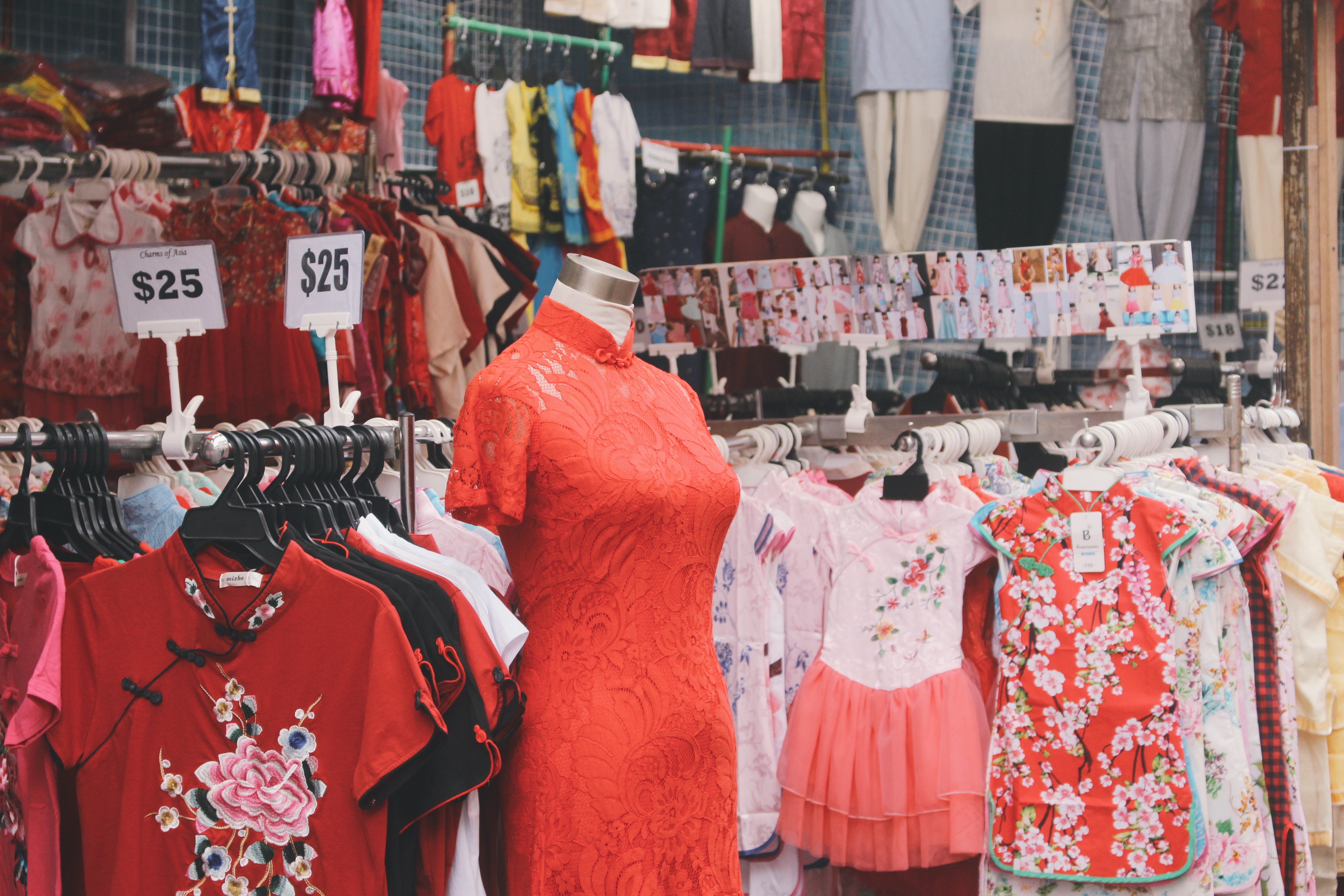 Traditional clothing can be found along the streets of Chinatown too. Photo: Connected to India