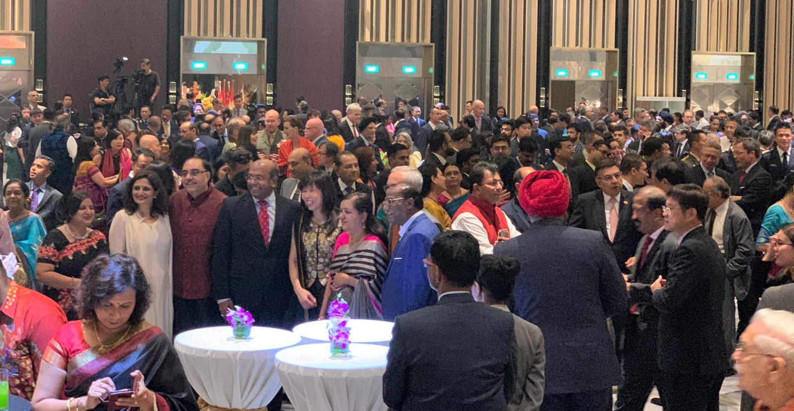 More than 1500 distinguished guests joined in the grand celebrations of the 71st Republic Day of India in Singapore. Photo: Connected to India