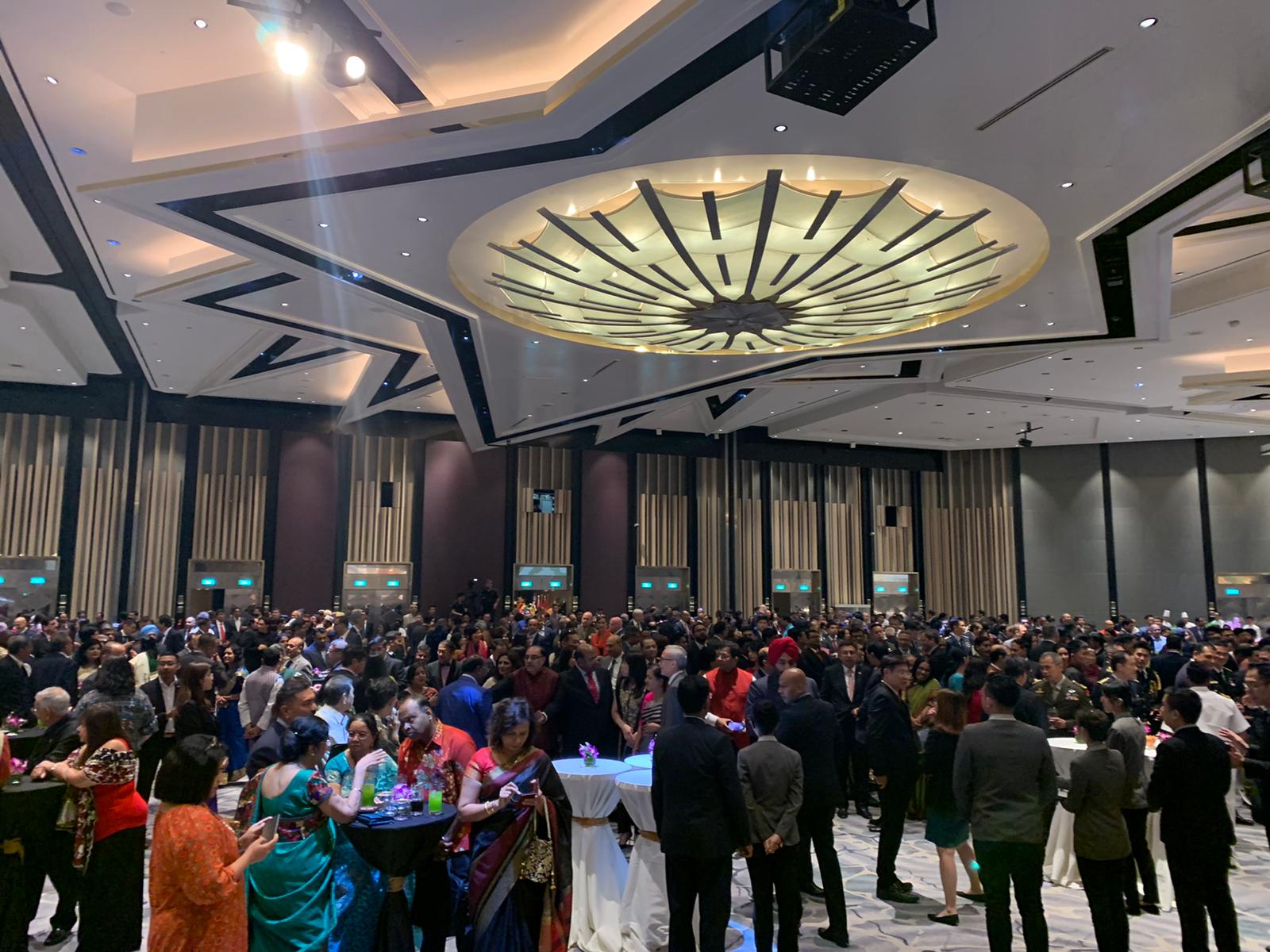 A grand reception, perhaps the first of its kind, was hosted by the High Commissioner of India to Singapore, H.E. Jawed Ashraf to celebrate the 71st Republic Day of India, which falls on 26 January. Photo: Connected to India