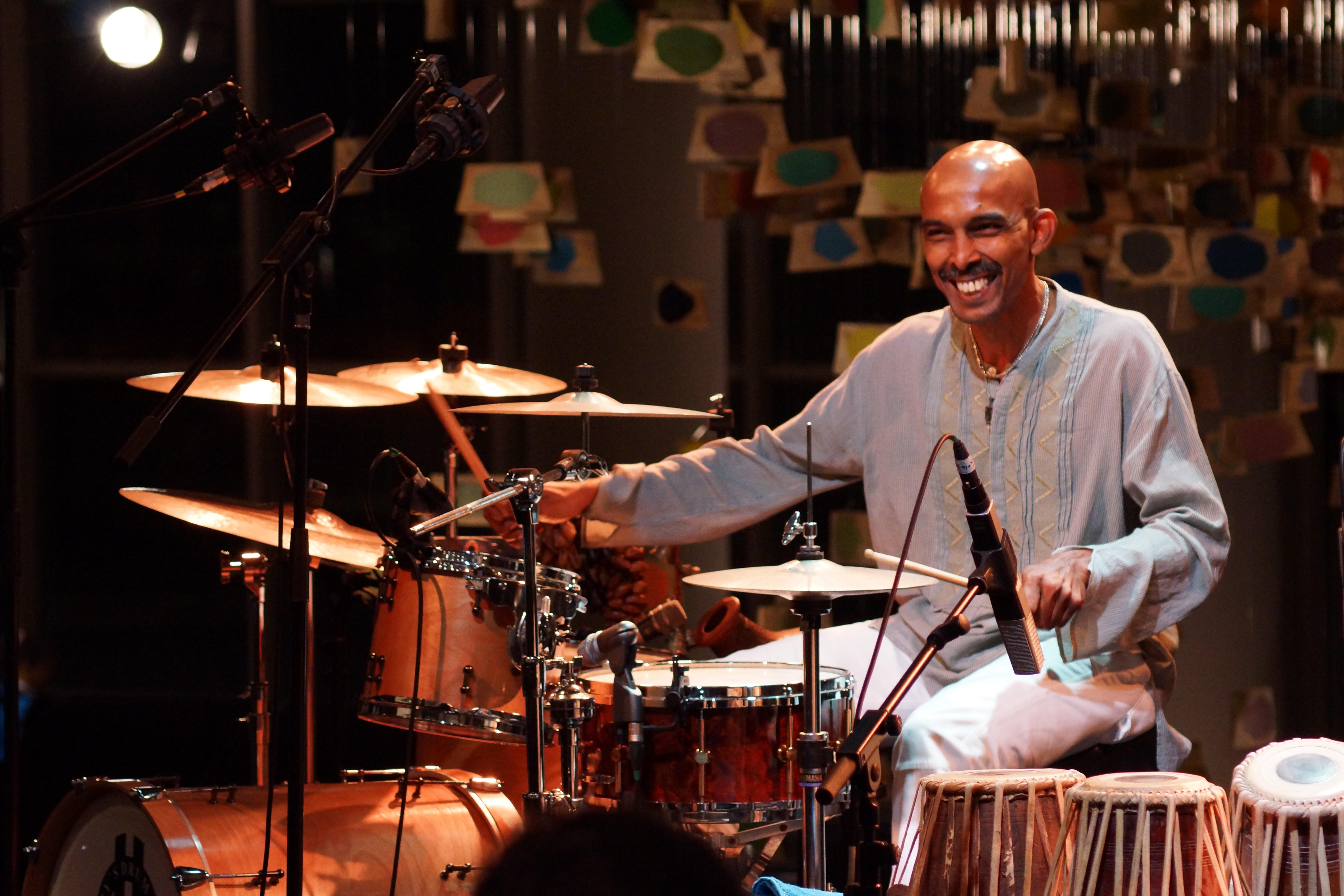 Noor performs with world music band Tribal Tide, world fusion group Men in Groove as well as with Tamil pop outfit Vasantham Boys, featuring his brothers Mohamed Rafee and Bashir. Photo Courtesy: Md Noor