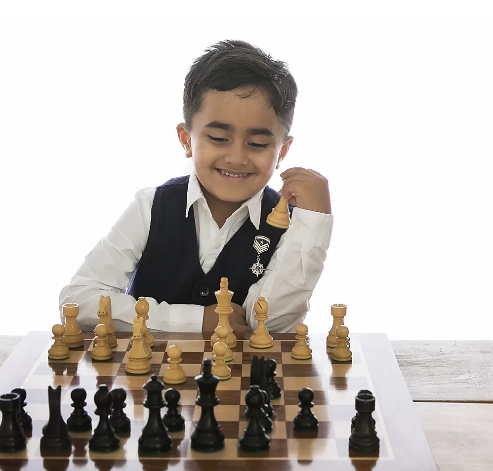 Young chess prodigy Nivaan Khandhadia was introduced to chess at the age of four by his father, and the rest is history. Photo courtesy: Nivaan 