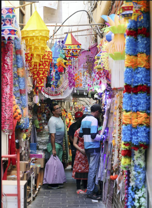 The colourful alley during Deepavali last year, houses several flower and novelty shops  and a short circuit in one of the shops was discovered to be the cause of the fire. Photo Courtesy: Facebook