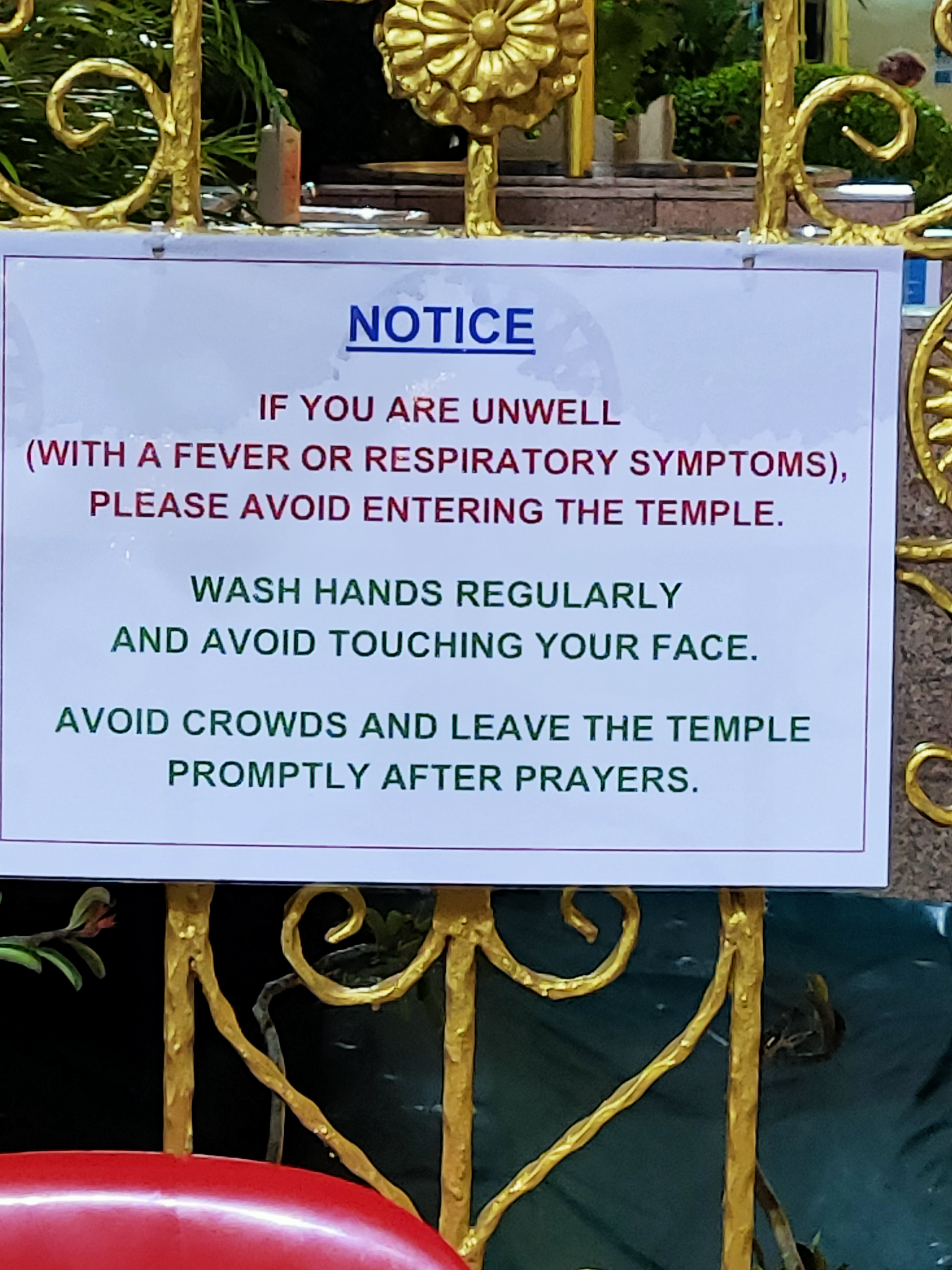 At 11 pm the Chinatown Mariamman temple was relatively quiet, without any queue for temperature taking. Photo: Connected to India