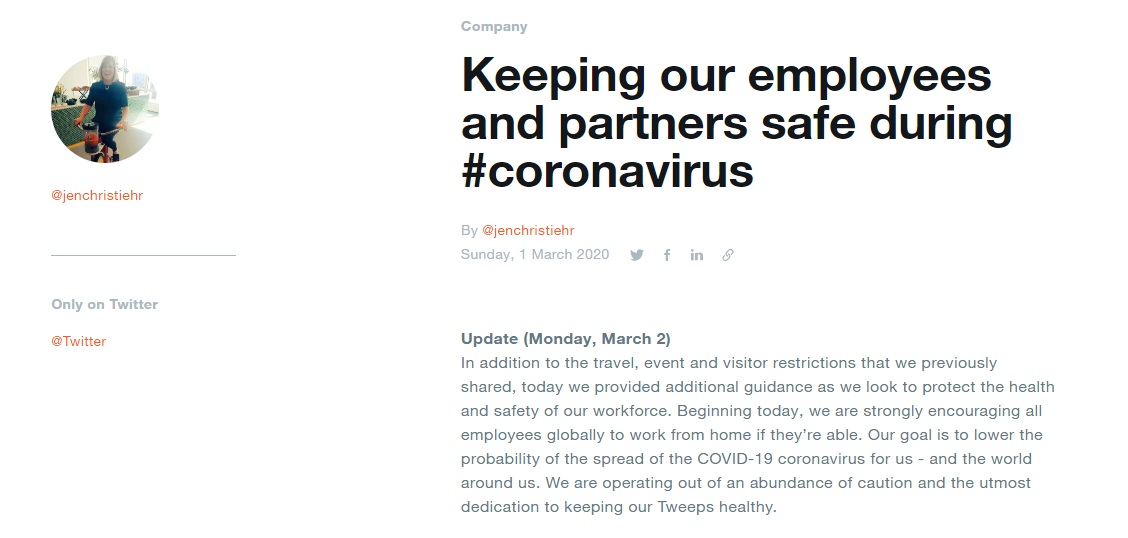 Screengrab from blog.twitter.com