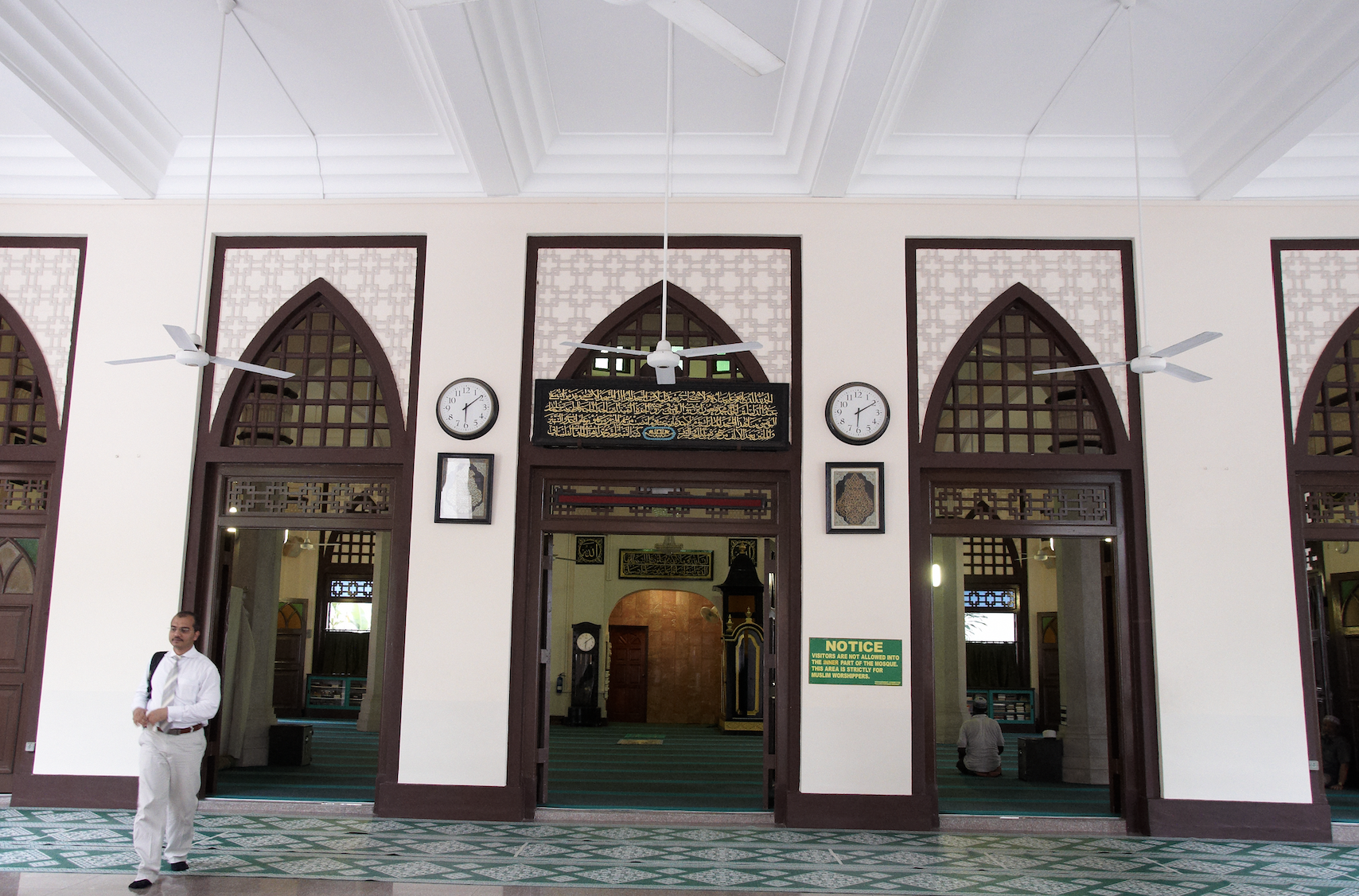 An interior view of the Hajjah Fatimah Mosque. Photo courtesy: Singapore Tourism Board 