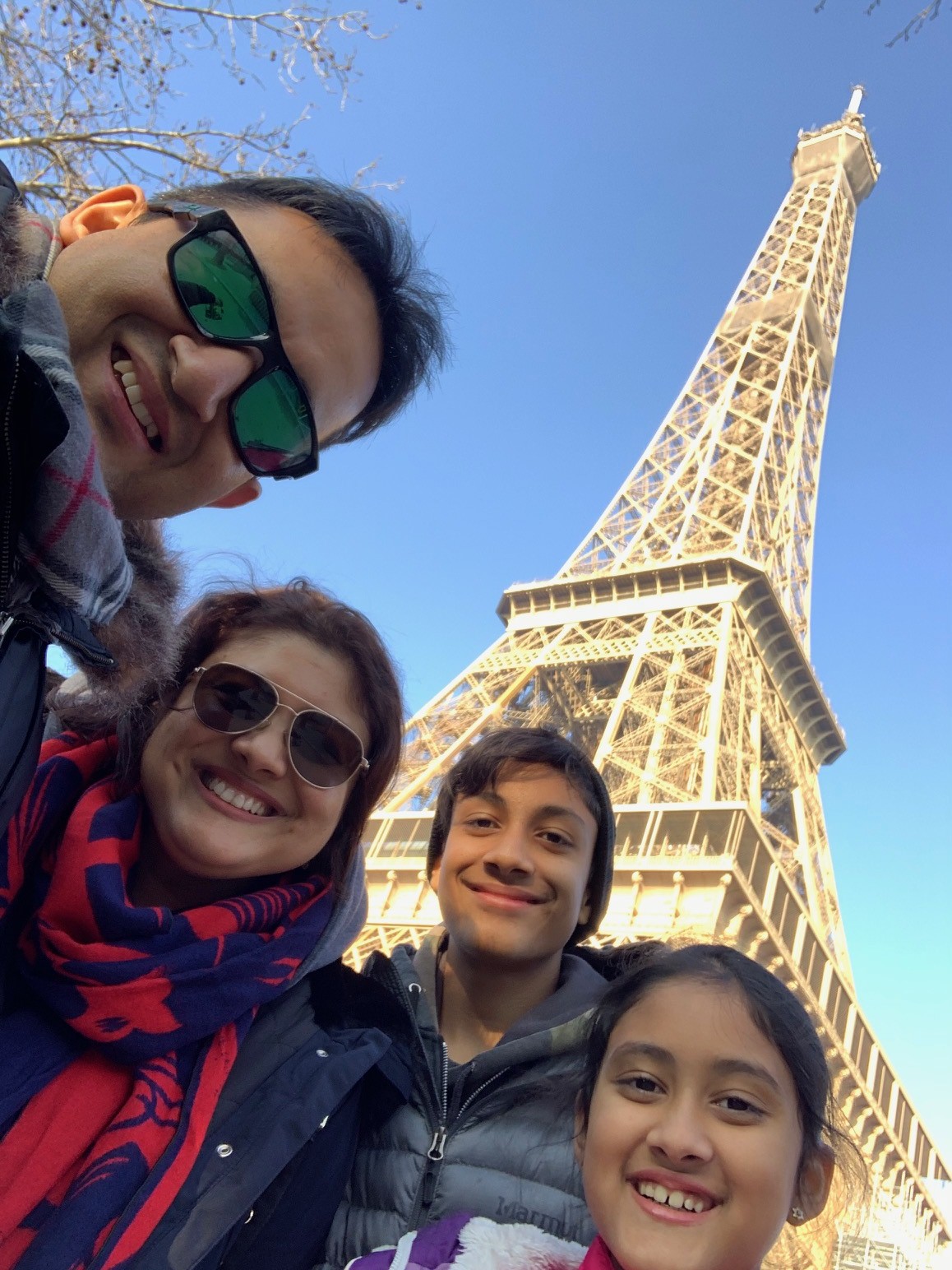 At the Eiffel Tower 
