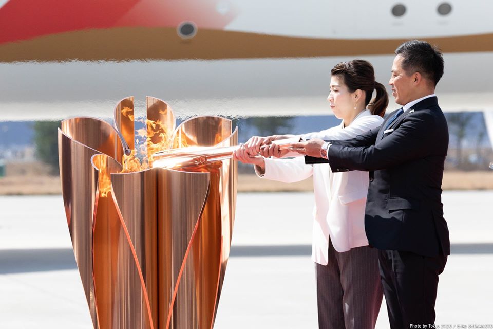 The Olympic flame will remain in Japan. Photo courtesy: Facebook/Tokyo 2020