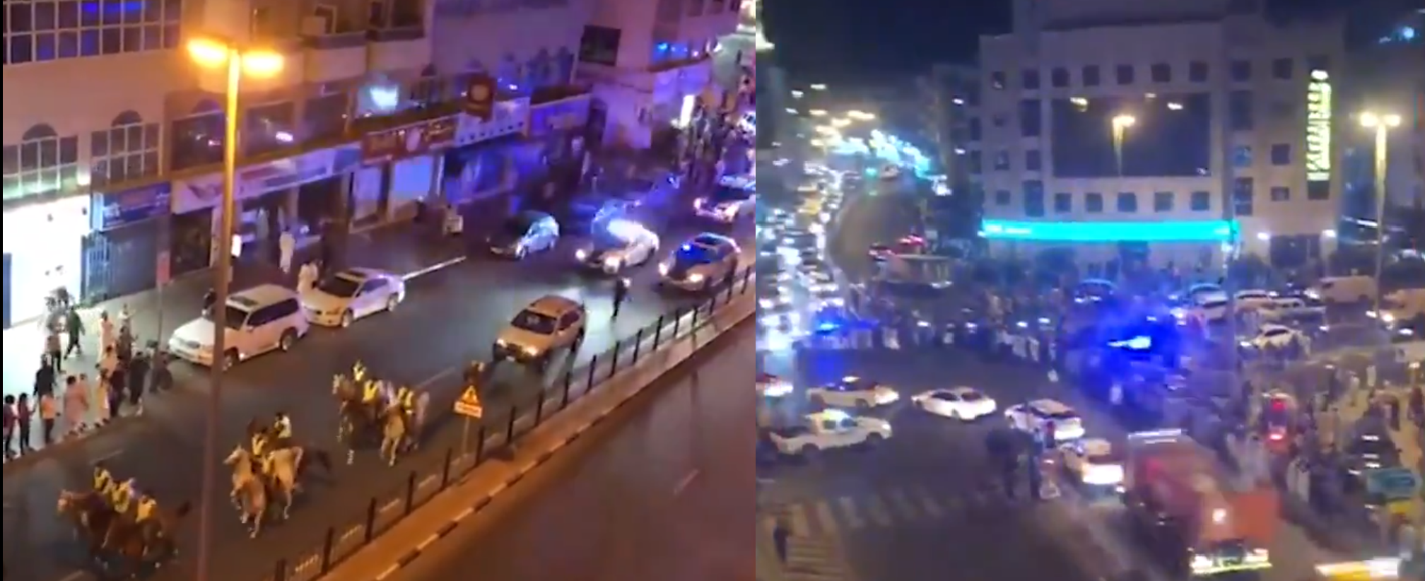 The news of easing of the 24 hour COVID-19 restrictions was greeted with street parades and celebrations by the authorities and the public in Dubai. Photo Courtesy: Twitter