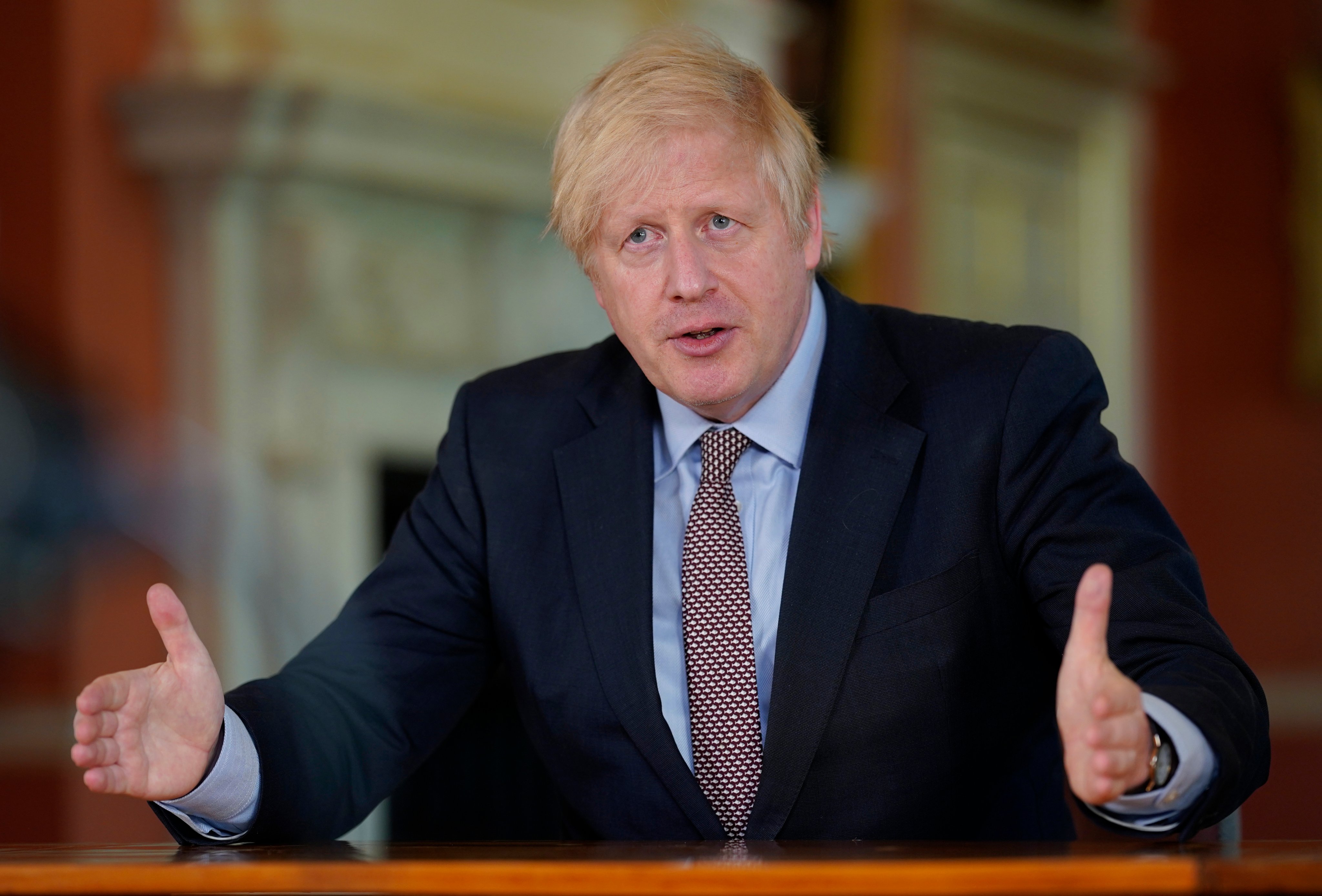 UK Prime Minister Boris Johnson gave a televised address on Sunday about the COVID-19 restrictions in the country. Photo courtesy: Twitter/@BorisJohnson