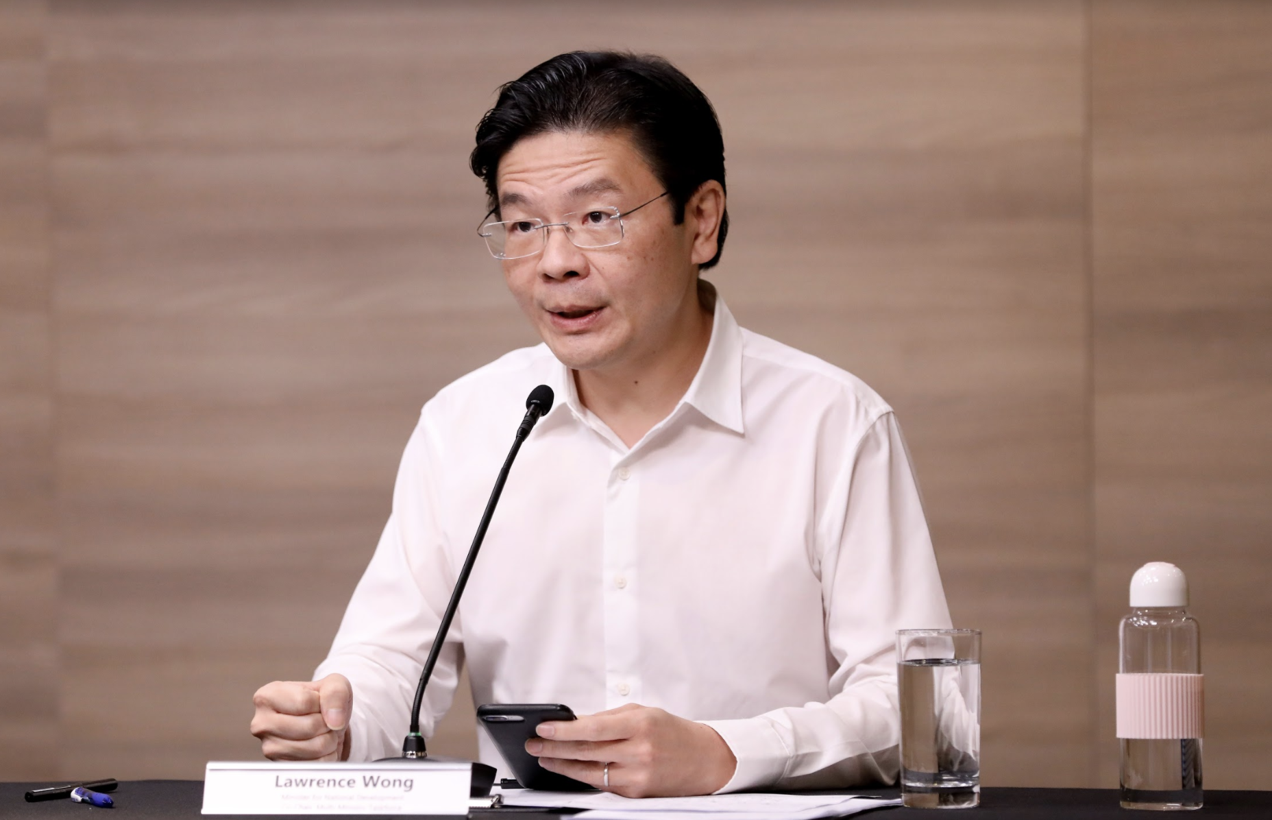 Minister Lawrence Wong, Co-chair of the multi-ministry taskforce on COVID-19. Photo courtesy: MCI