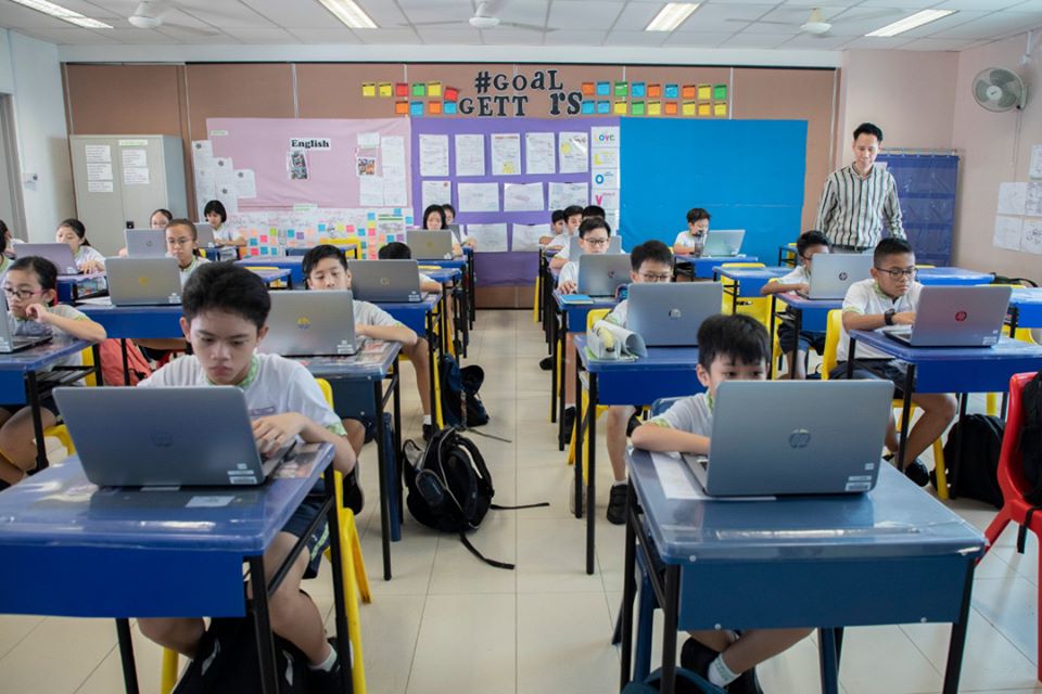 From June 2, students from graduating cohorts at primary and secondary levels will attend school daily, while other cohorts will rotate weekly. Photo courtesy: Facebook/MOE