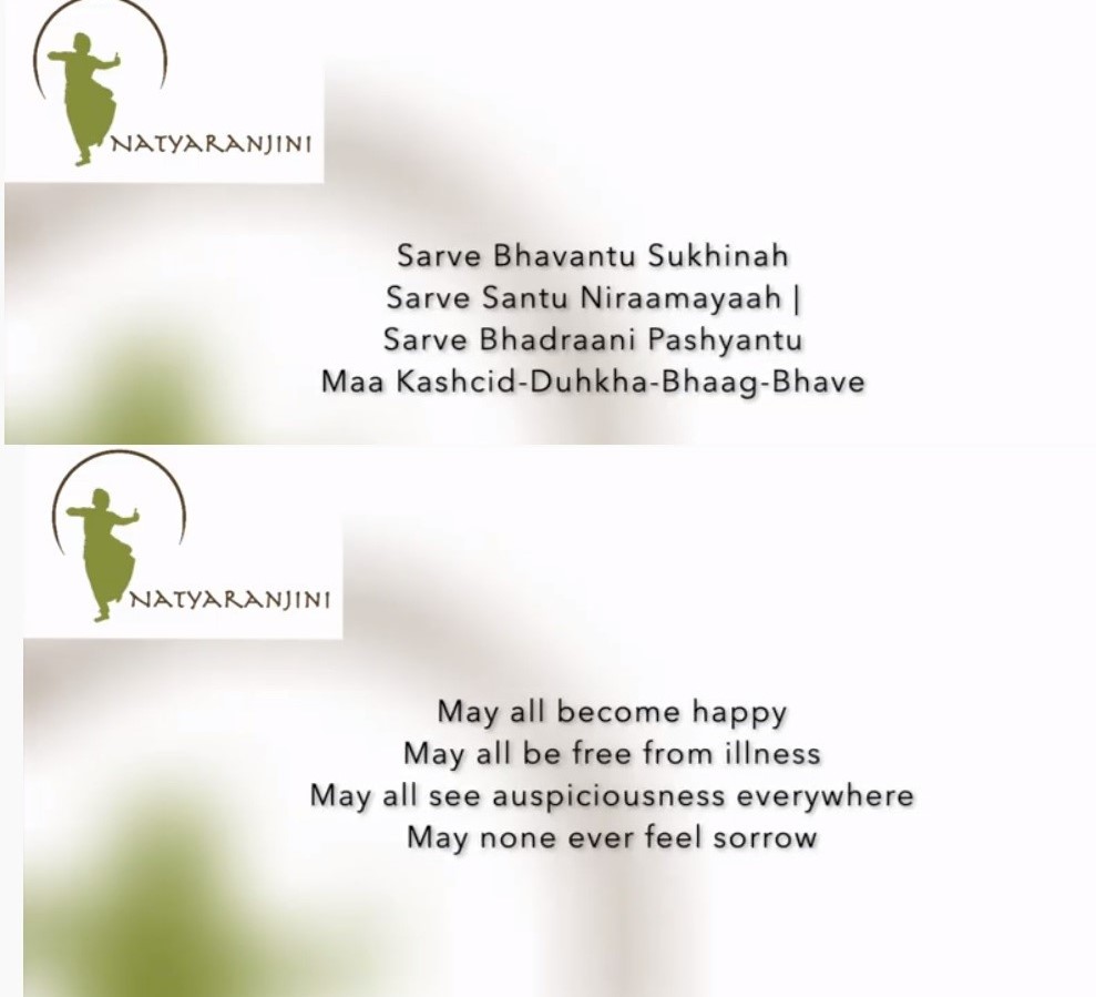 The tribute video features a popular Sanskrit prayer for the good of the world. Photo: Screengrab/ Video
