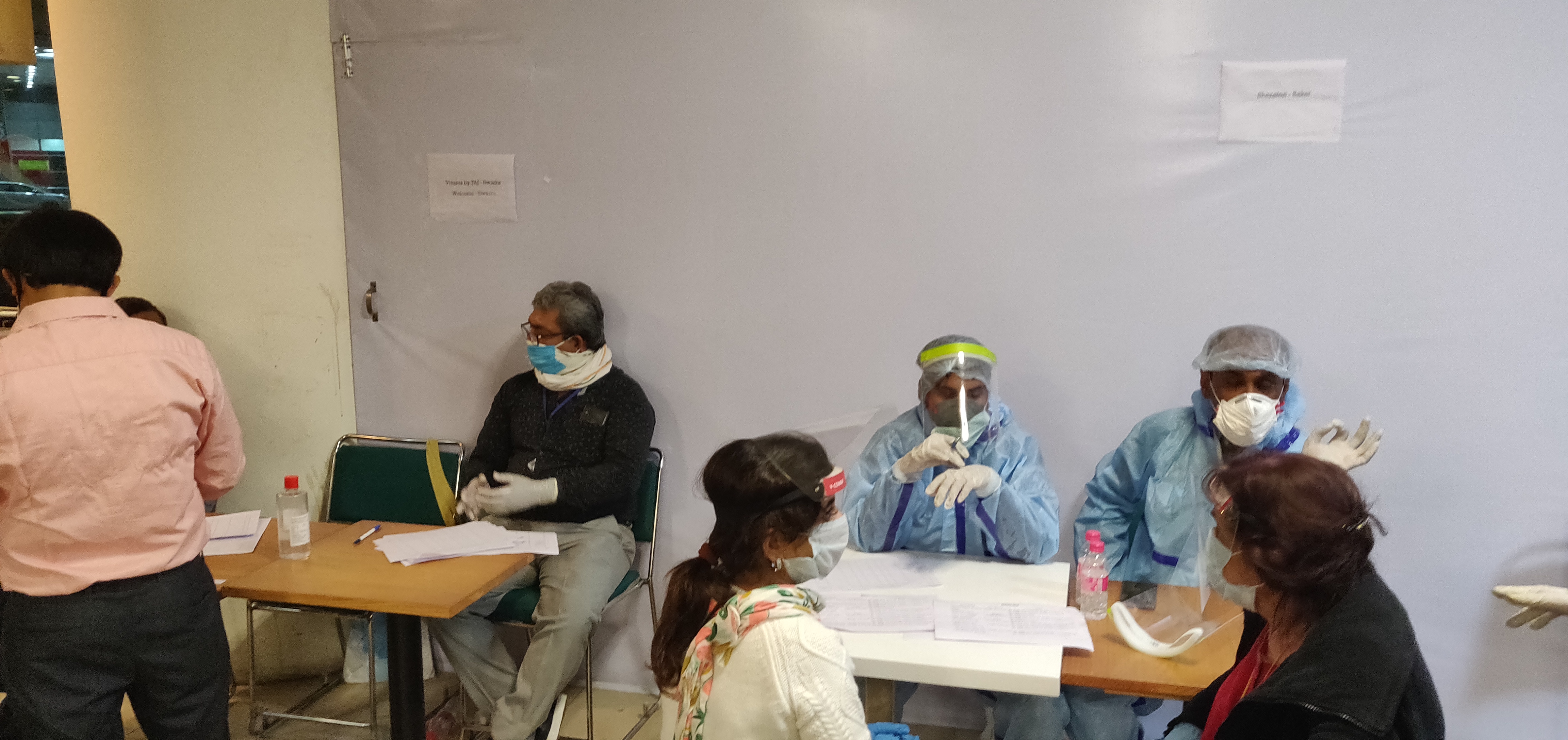 Taking the final step of choosing the quarantine hotel. Photo: Connected to India