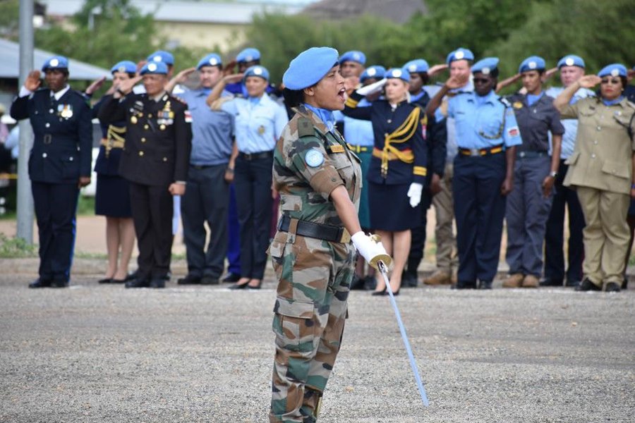 Major Suman Gawani is the first Indian to receive the United Nations Military Gender Advocate of the Year Award. Photo courtesy: Twitter/@UNinIndia