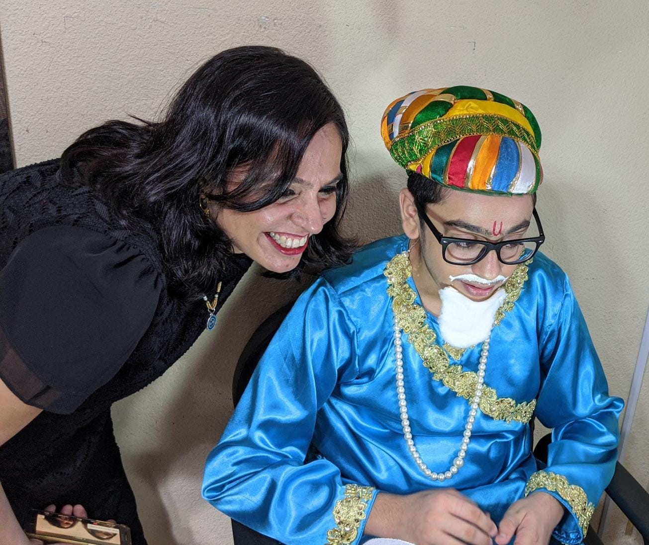 Parents provided technical support as well as moral support to the actors from their homes. Photo Courtesy: MMS