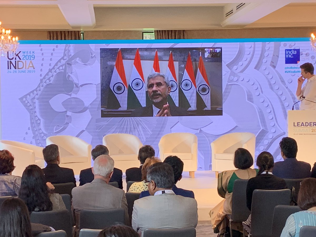 Dr S Jaishankar Minister of External Affairs of India Photo courtesy Twitter@Indiaincorp