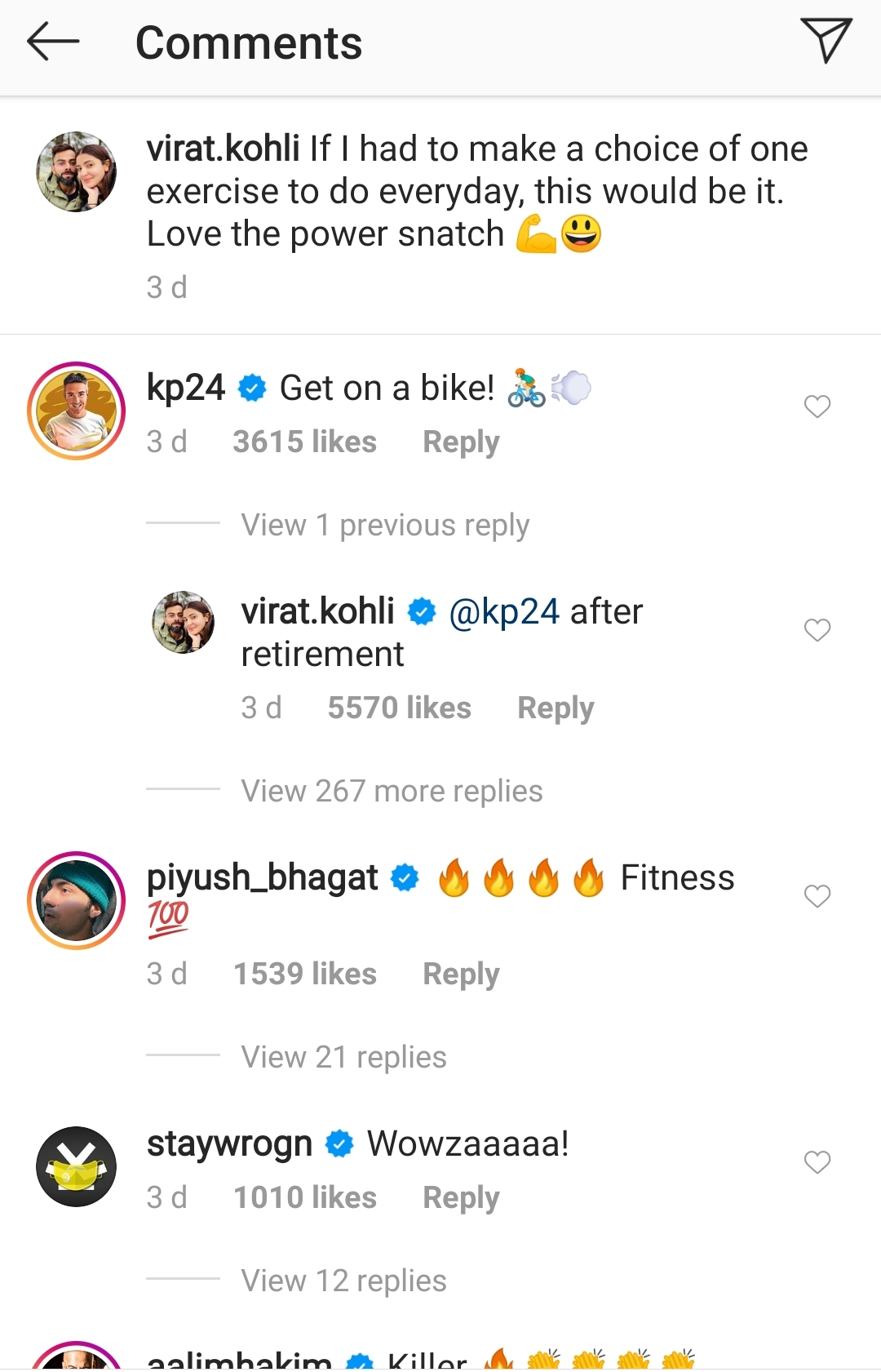 Screengrab: Instagram/Virat Kohli