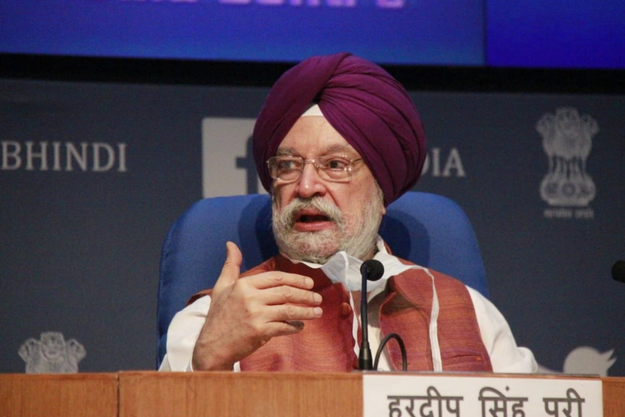 Indian Civil Aviation Minister Hardeep Singh Puri