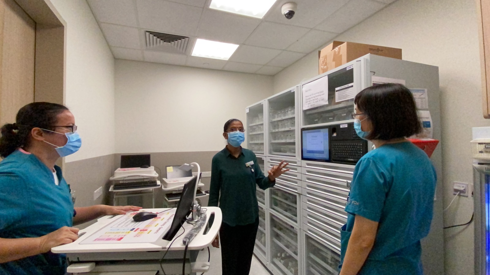 The measures recommended by Kala were implemented by the Woodlands Health Campus team at Yishun Community Hospital. Photo Courtesy: WHC/FB