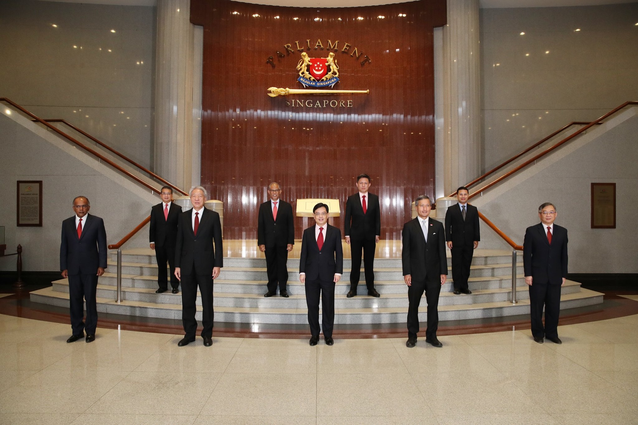 Newly sworn in Cabinet Ministers at Parliament House. Photo courtesy: MCI
