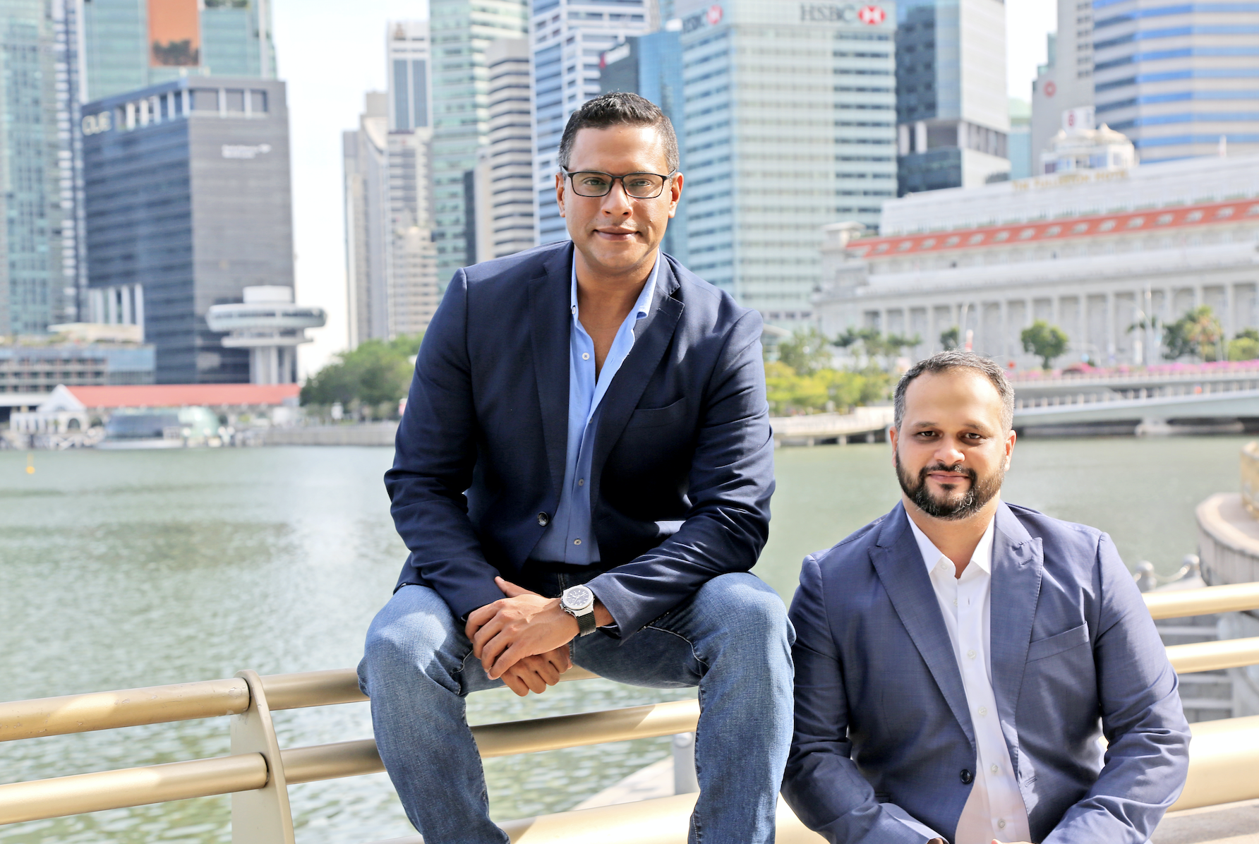 Singapore-based NRI media entrepreneurs & co-founders of VMAC, Saurabh Gupta and Abhayanand Singh. Photo courtesy: VMAC