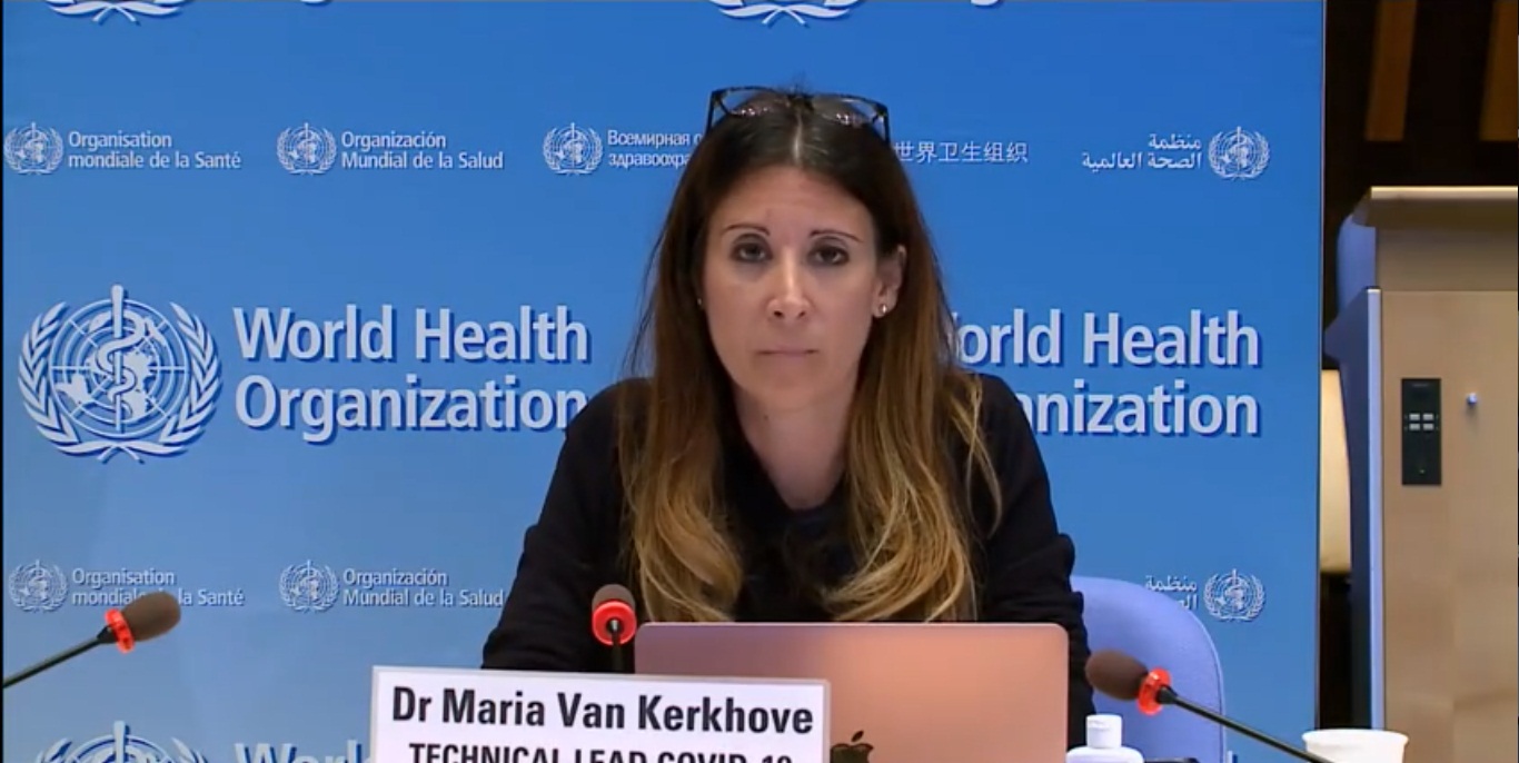 WHO technical lead for COVID-19, Dr Maria Van Kerkhove. Screengrab: Twitter/@WHO