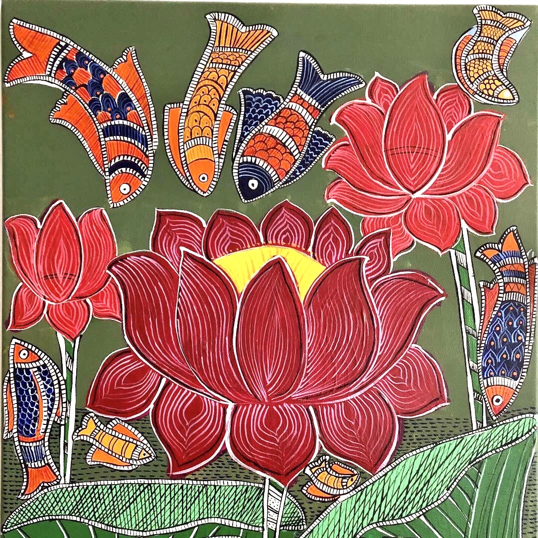 Festival host Sajini Naidu will join Krovvidi to convey the skill of how to create  your very own Madhubani Pen art piece! Photo Courtesy: Stroke Arts