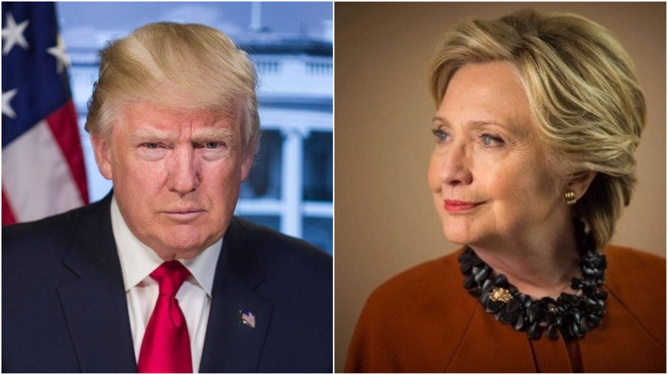 Photos courtesy: Facebook/President Donald J Trump and Twitter/@HillaryClinton