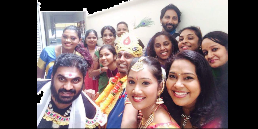 Anandha Kannan (top right) creative and artistic director of AKT with his team. Photo Courtesy: AKT Creations