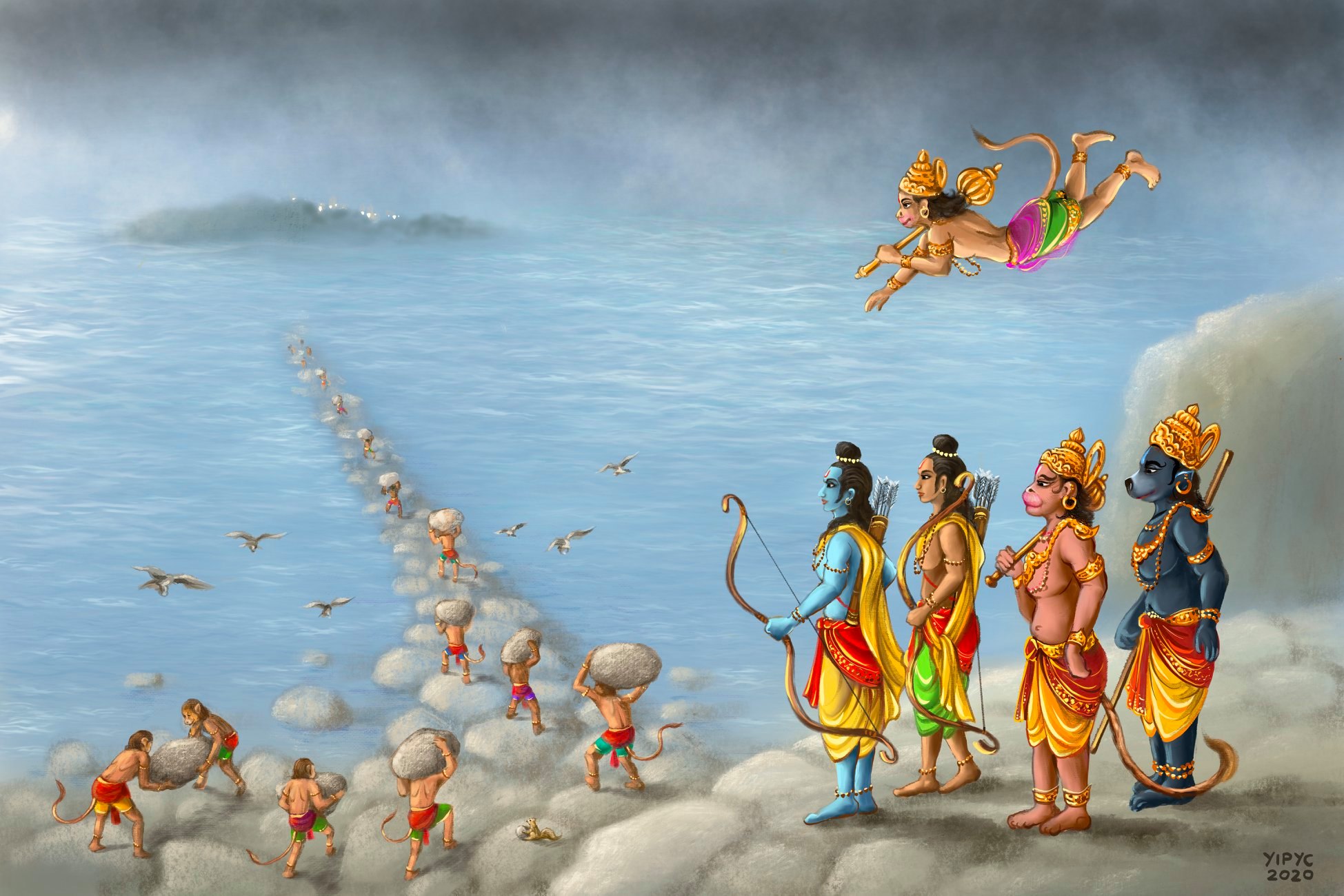 The process consisted of discussions on the actual story, draft illustrations of the layout, followed by the presentation of various plots through imagery. Photo Courtesy: IHC