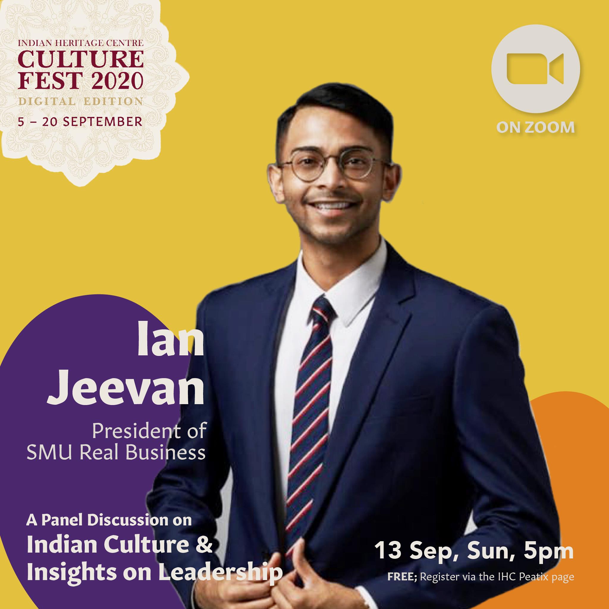 Ian Jeevan Arumugam - is the President of SMU Real Business Club that aims to support and equip budding entrepreneurs. With his own creative videos, Jeevan is an upcoming and growing social media influencer as well. Photo Courtesy: IHC