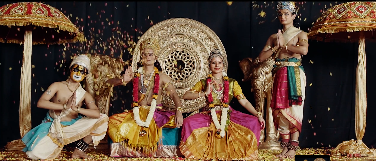 The performance as well as the CultureFest come to an apt conclusion with a Mangalam and a shower of flower petals at IHC Culture Fest 2020. Photo Courtesy: IHC