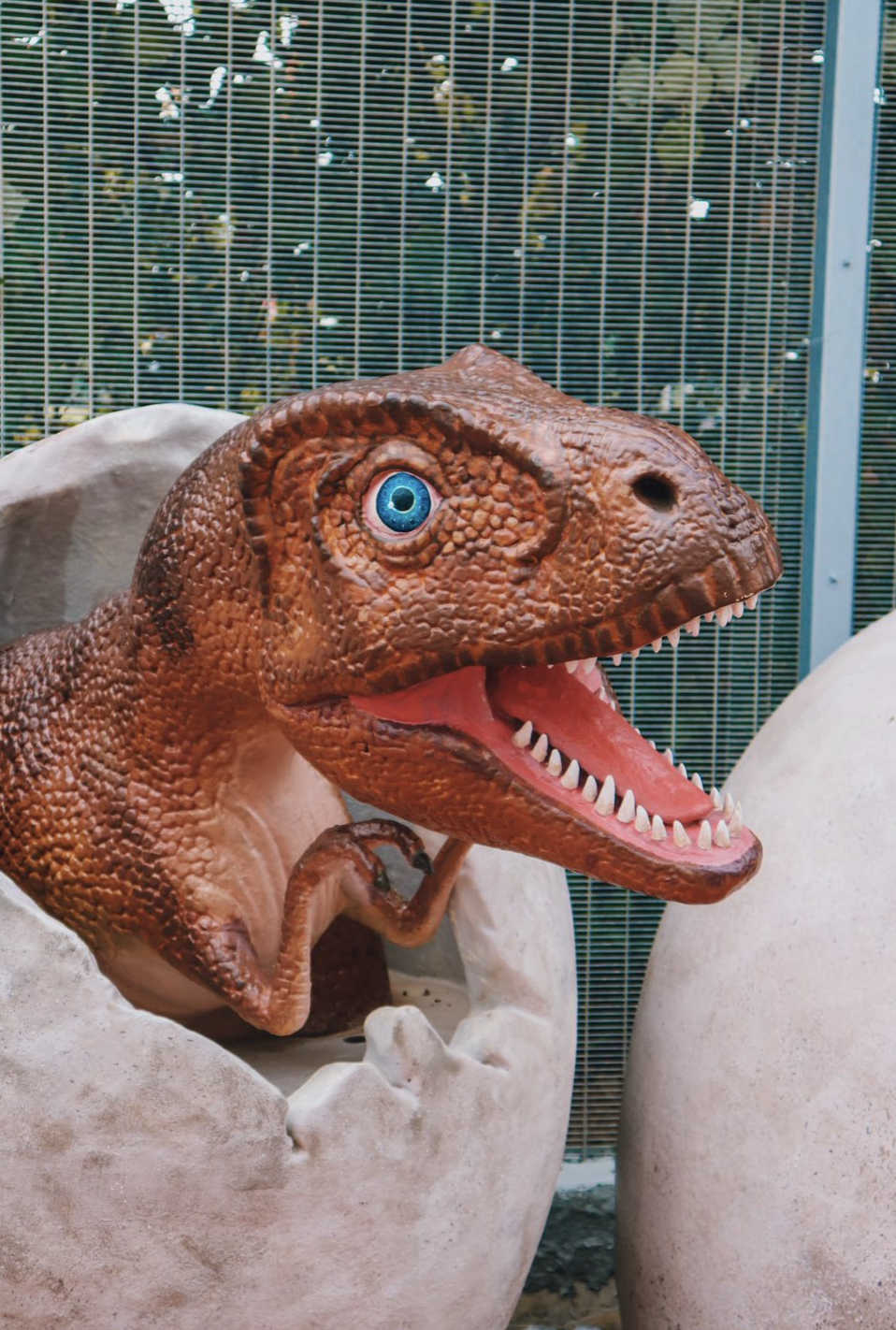 Baby dinosaur and eggs exhibit at Changi Jurassic Mile. Photo courtesy: CAG