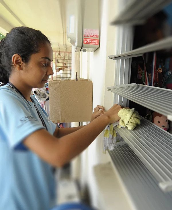 Through Project Shine they spent time interacting with underprivileged families and elderly in the community.