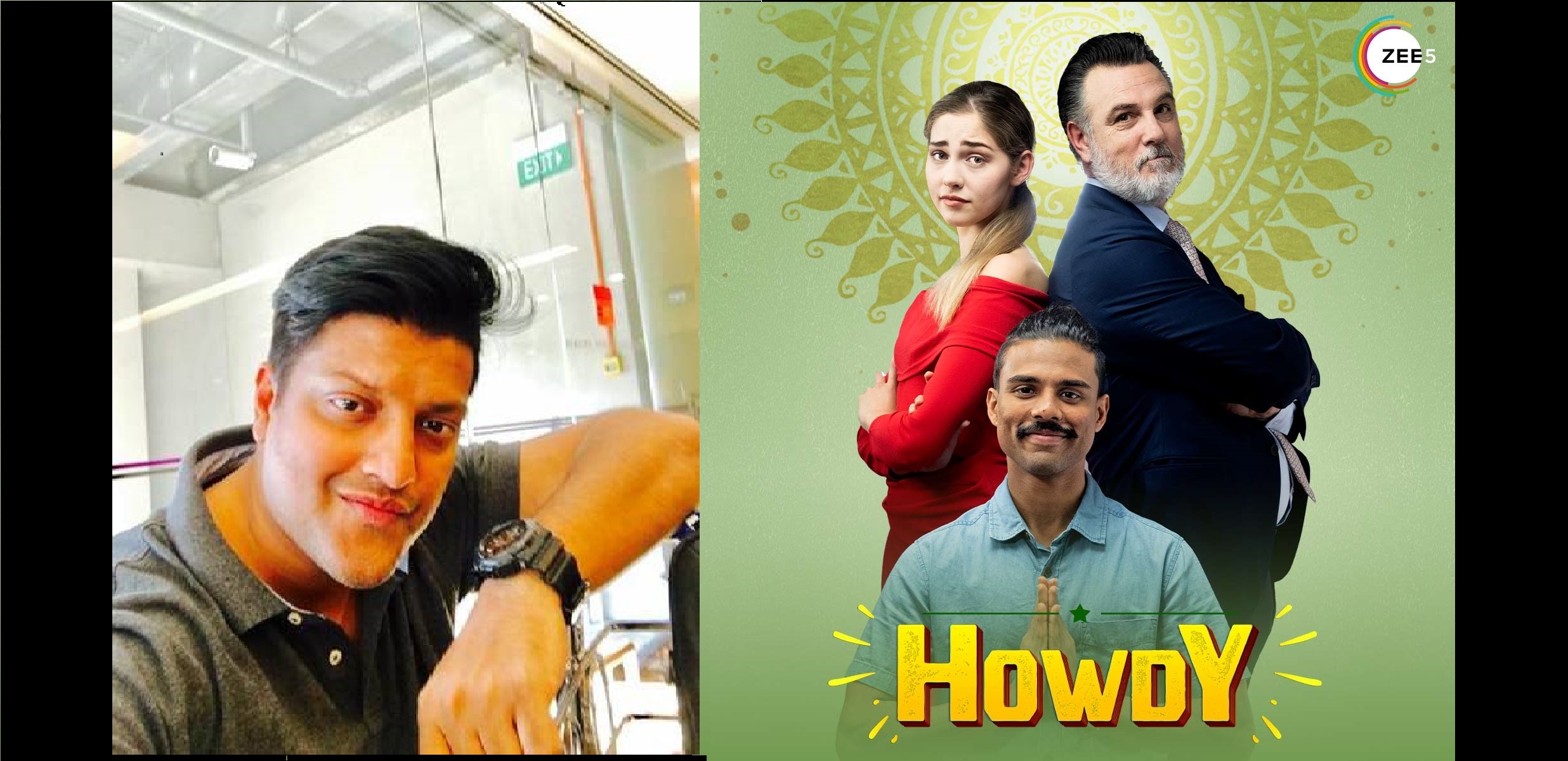 Australian-Malayalee director Jay Janardhan (extreme left), from Thiruvananthapuram now based in Brisbane, Australia is the director of Howdy, a comedy that showcases diversity. Photo Courtesy: ZEE5