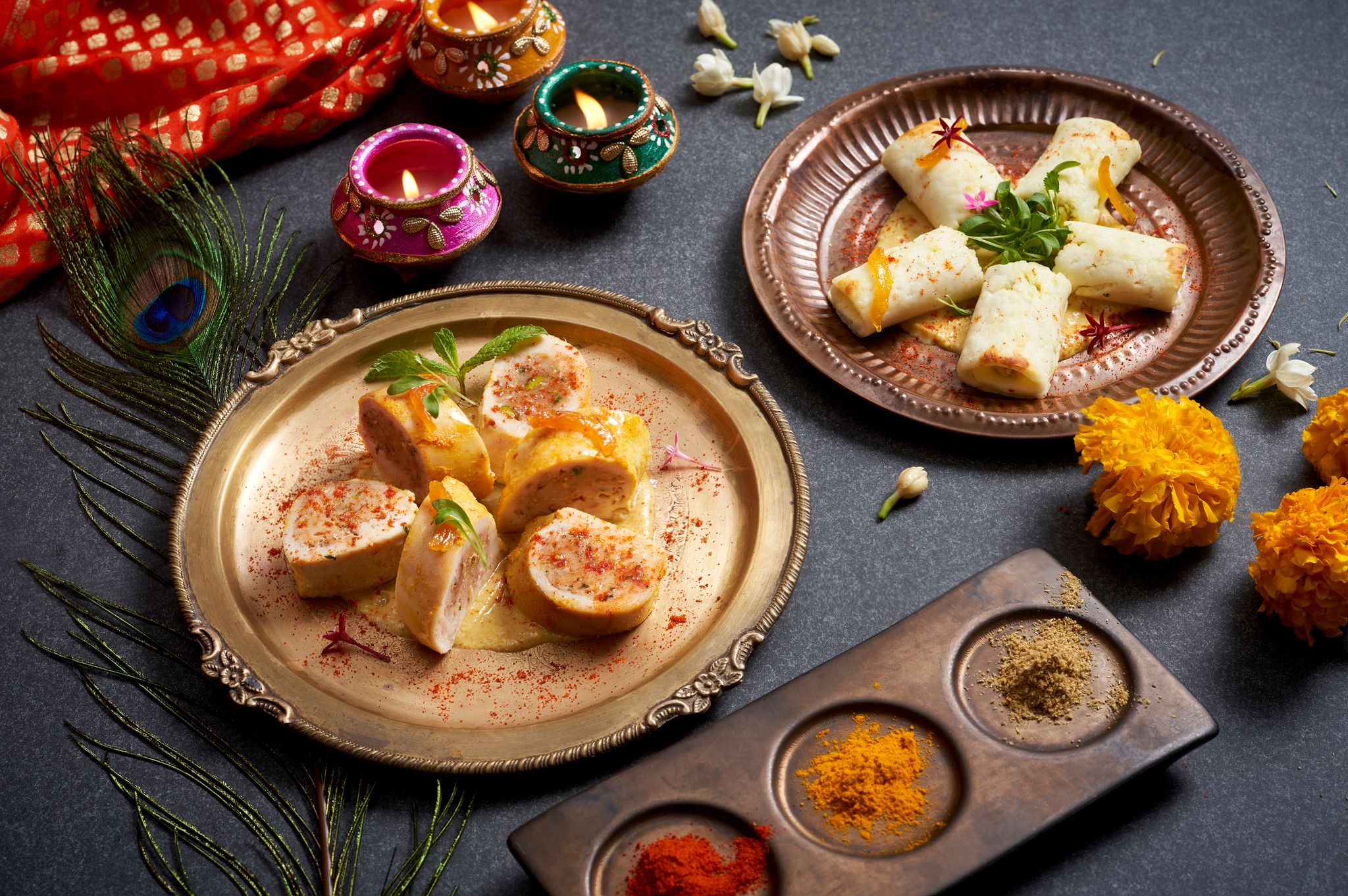  An equally exquisite vegetarian option will also be offered as part of the Diwali experience menu. Photo credit Raffles Hotel Singapore   