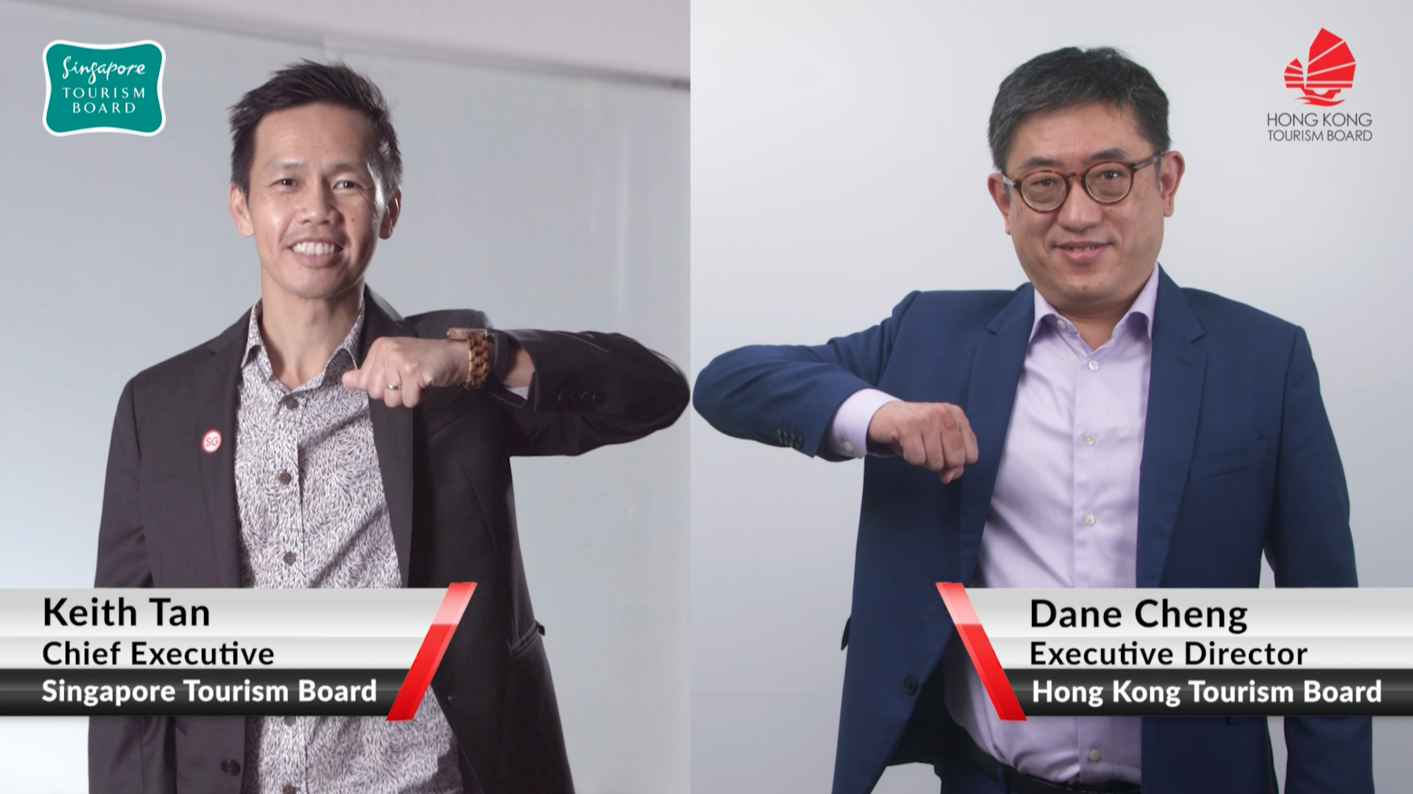 Keith Tan, Chief Executive Officer of the Singapore Tourism Board, and Dane Cheng, Executive Director of the Hong Kong Tourism Board. Photo courtesy: STB