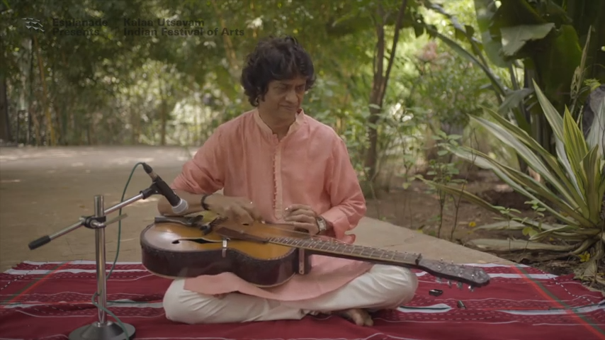 swara prabath or morning musical notes, performed by Manish Pingle on the mohan veena.