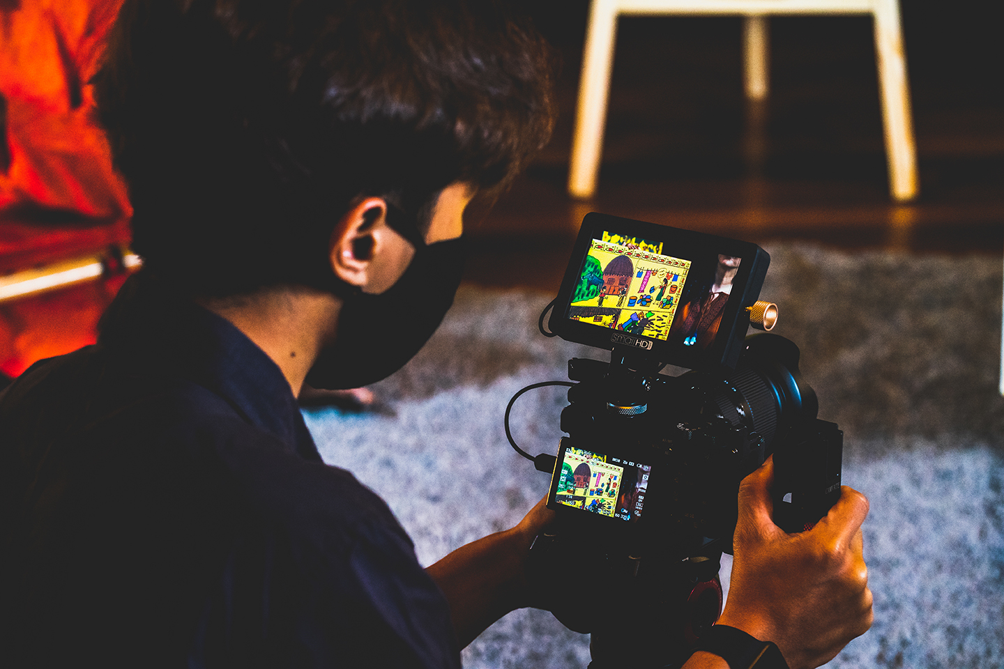Videographer Amos Poh took the time to understand how the storyteller envisioned the videos and grasped the essence of the stories. Photo Courtesy: Kalaa Utsavam