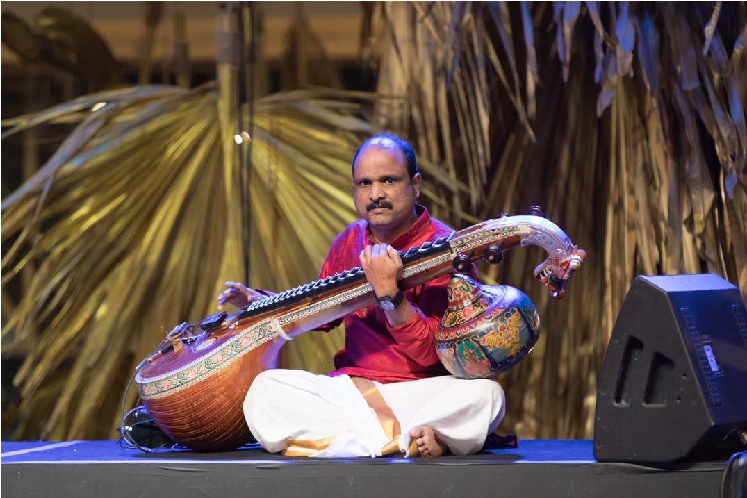 Chembai Arun Kumar is a visiting instructor at NUS Centre for the Arts. Photo courtesy: Esplanade