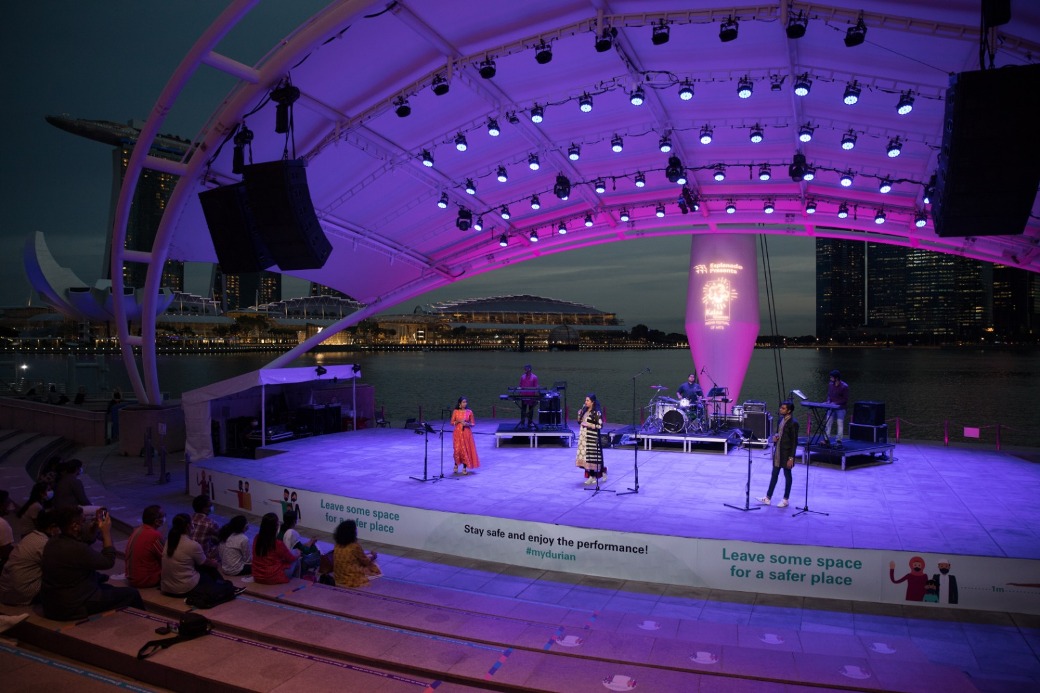 Raaga Rhapsody performed raga-based fusions and medleys at Kalaa Utsavam 2020. Photo courtesy: Esplanade