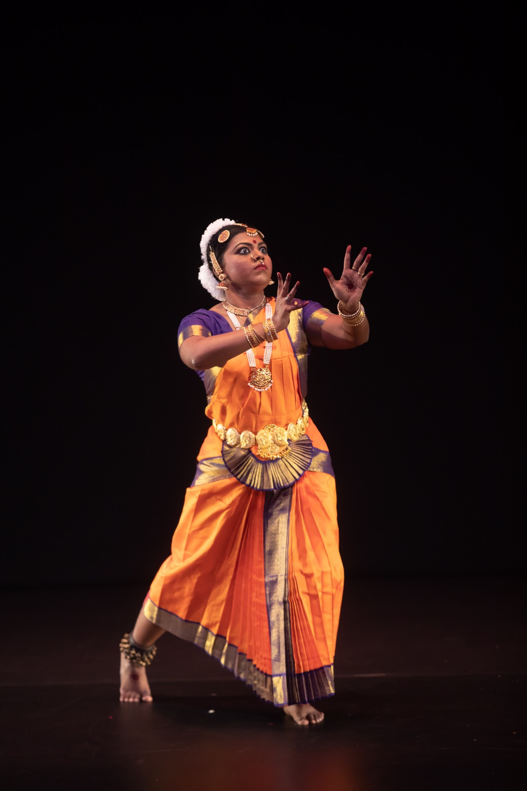 Thulasi Sharma has been learning bharatanatyam for 16 years and kathak for seven years. Photo courtesy: Esplanade