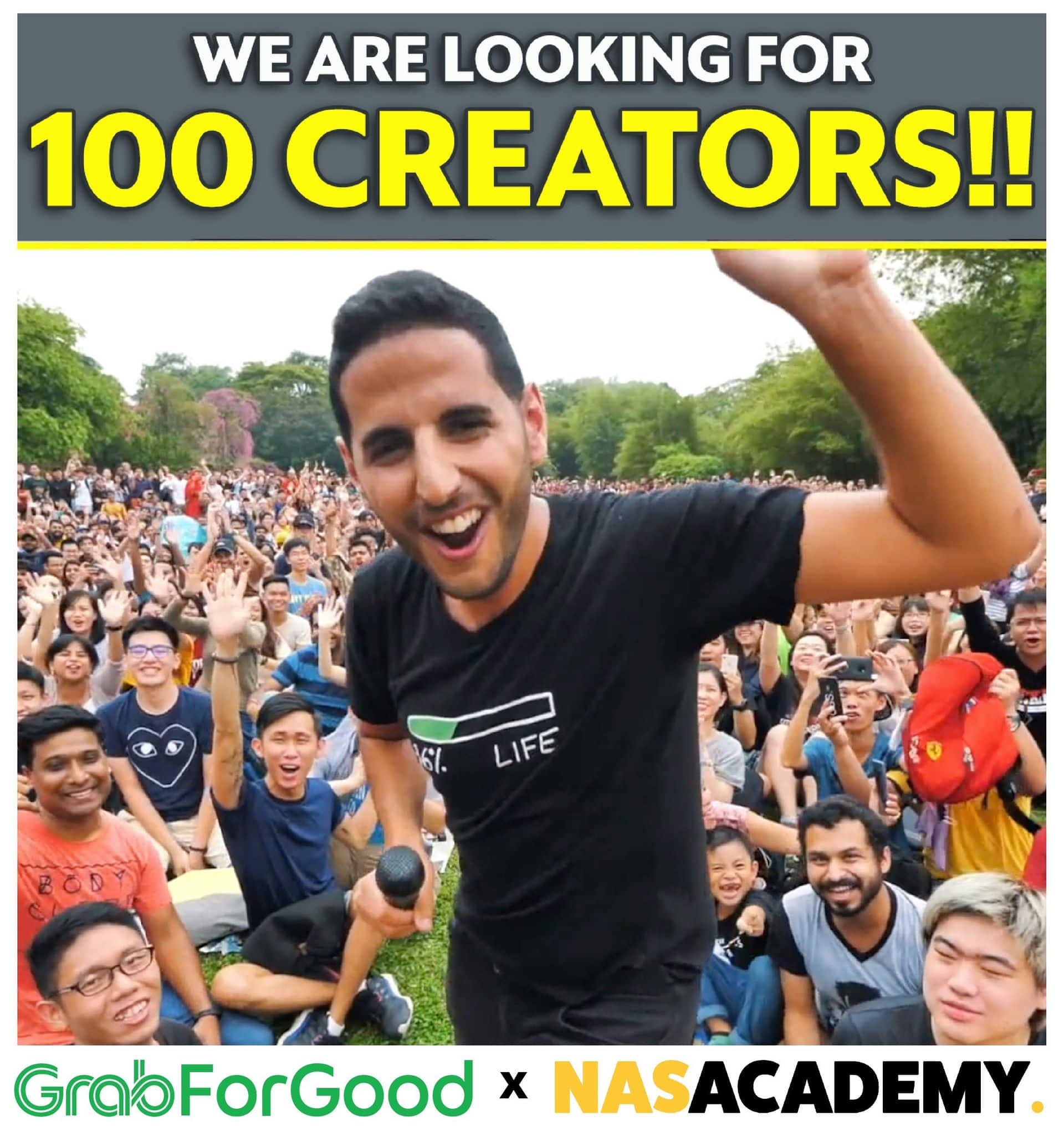 Grab is partnering NAS Academy to groom 100 budding content creators across Asia. Photo courtesy: Grab