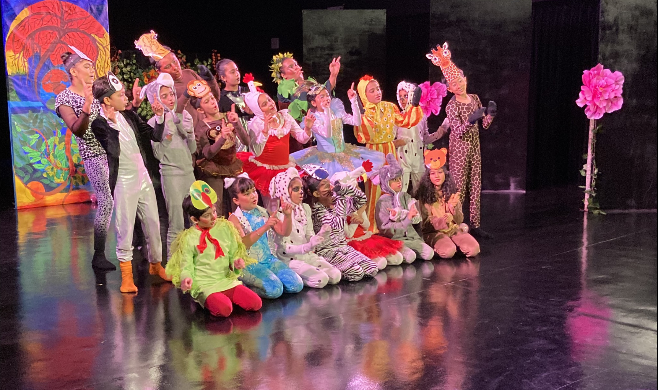 The play is a musical and the songs have been sung by 11 young children of 8-13 years age from  ‘Tat tvam Asi’ a local music institute in Singapore.  Photo Courtesy: Dastak