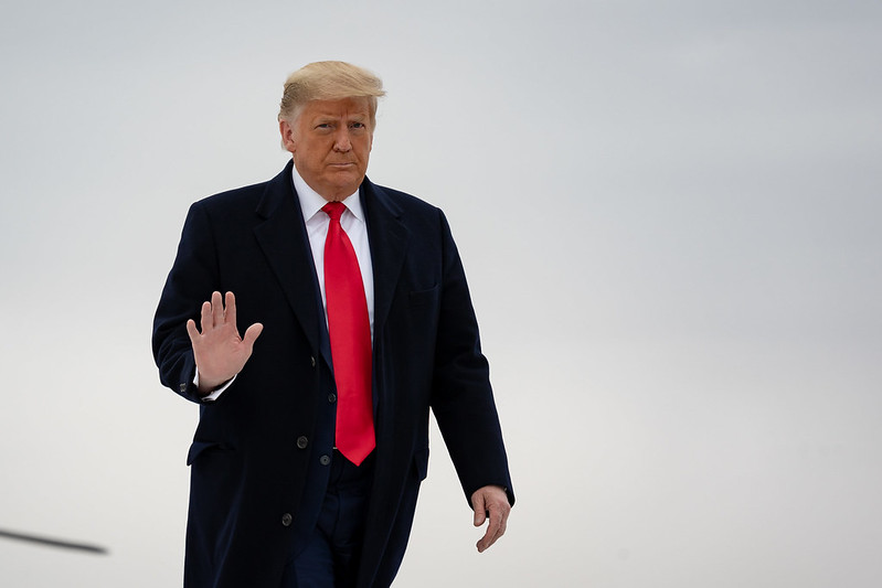 In a recorded statement from the White House after the impeachment vote, Trump said, 