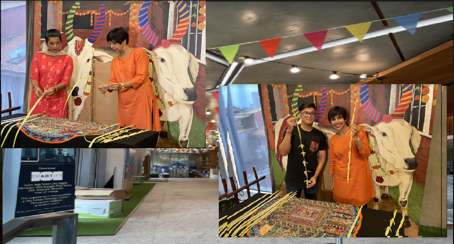 Pongal Hands-on Experience at Indian Heritage Centre, Singapore as part of Pongal 2021. Photo Courtesy:  IHC 