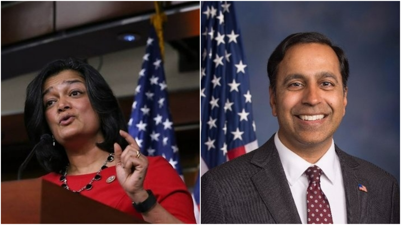 Photos courtesy: Twitter/@RepJayapal and Twitter/@CongressmanRaja
